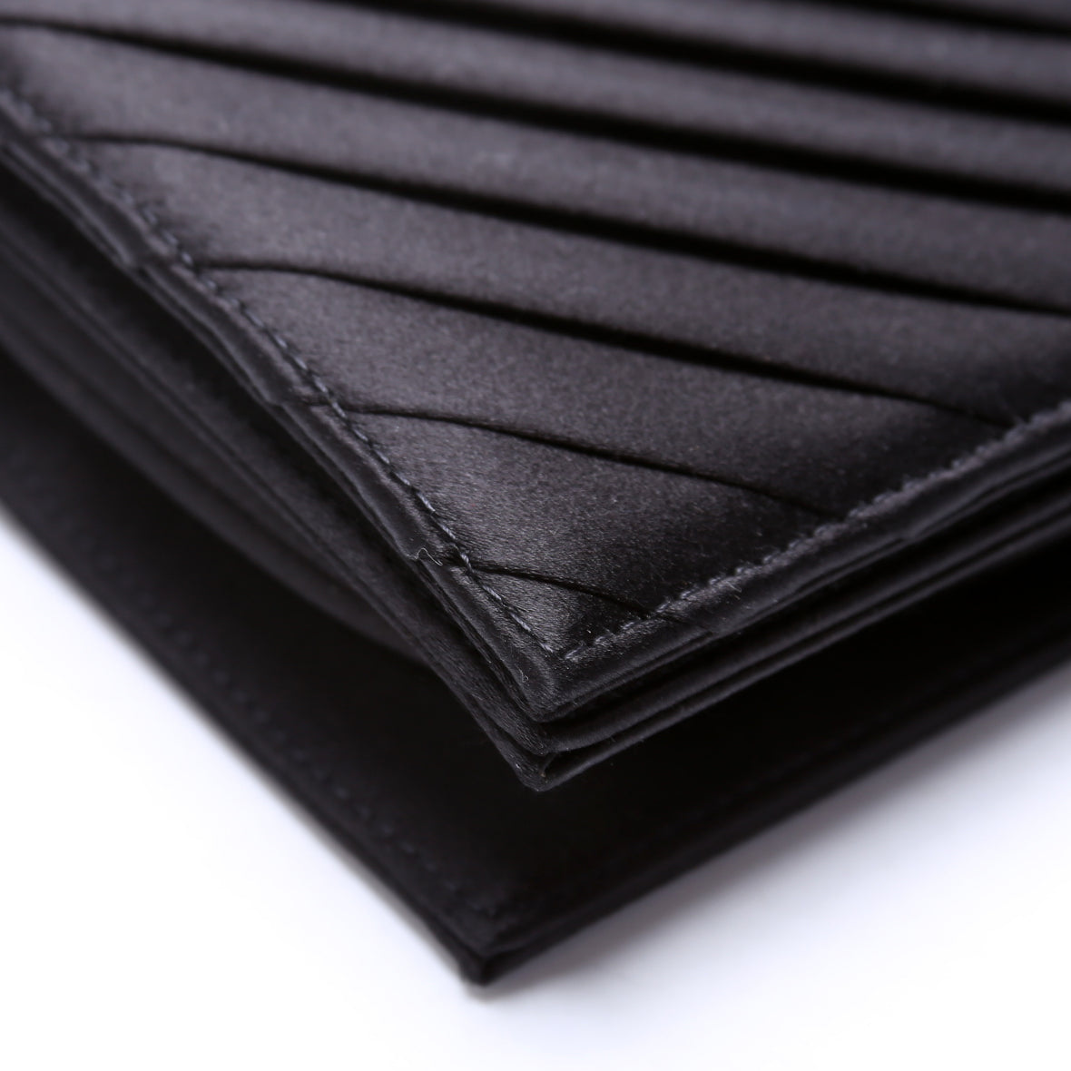 CC Flip Lock Pleated Satin Clutch 29M - Product Image 5