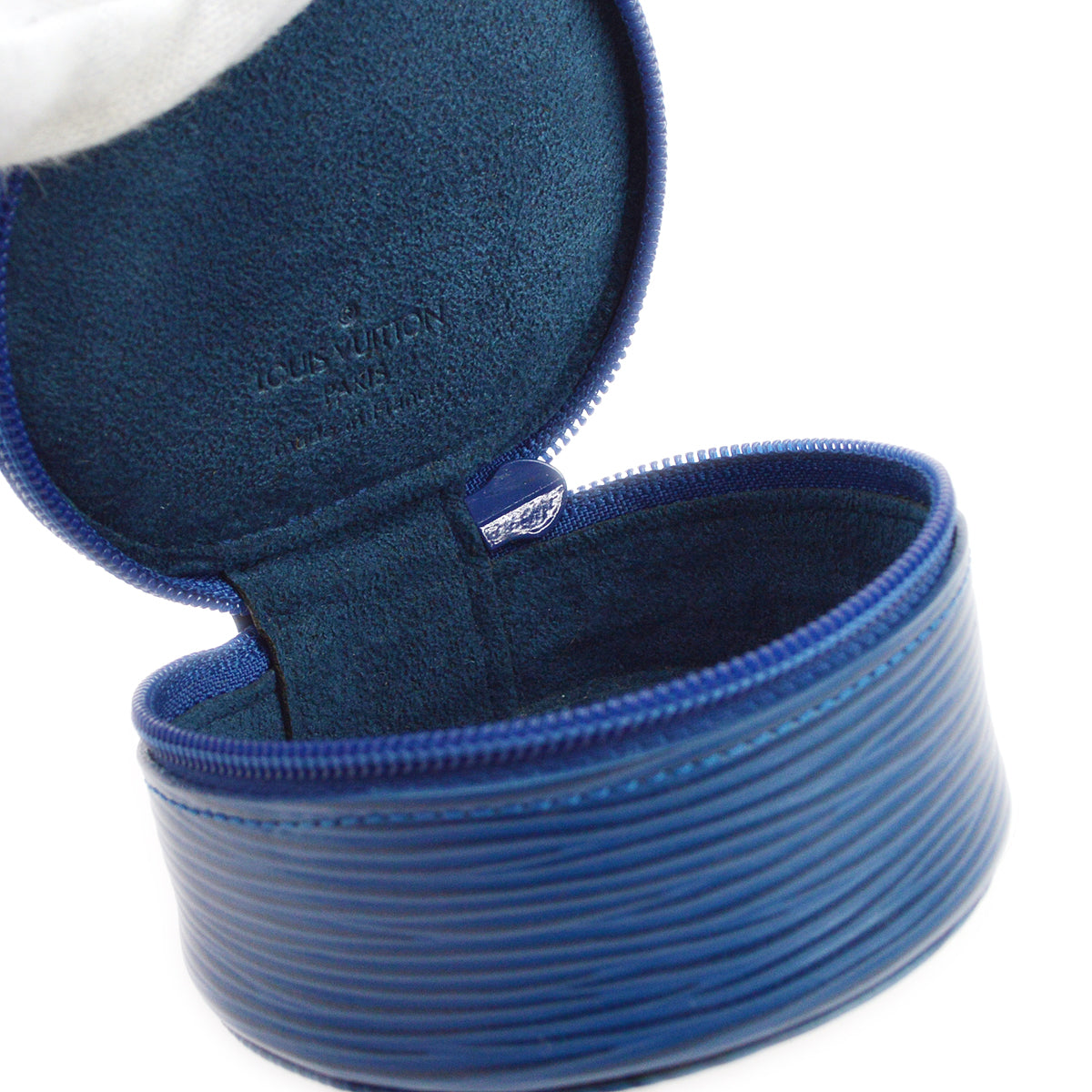 Louis Vuitton Blue Epi Ecrin Bijou 8 Jewelry Case Pouch Bag