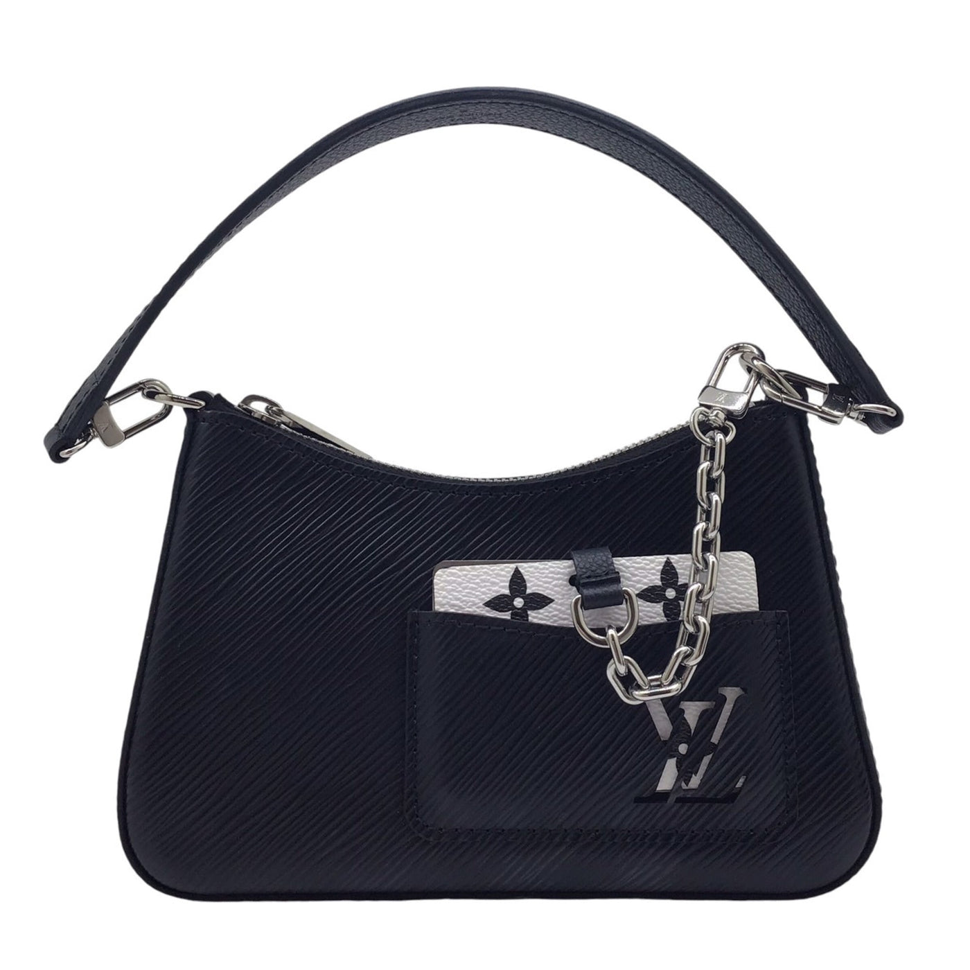 Louis Vuitton Noir Epi Leather Handbag Shoulder Bag