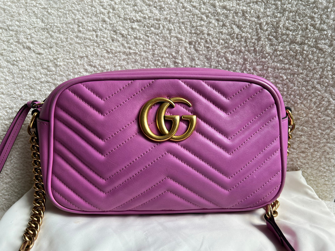 Gucci GG Hot Pink Marmont Small Shoulder Bag (RRP £1340) - Product Image 3