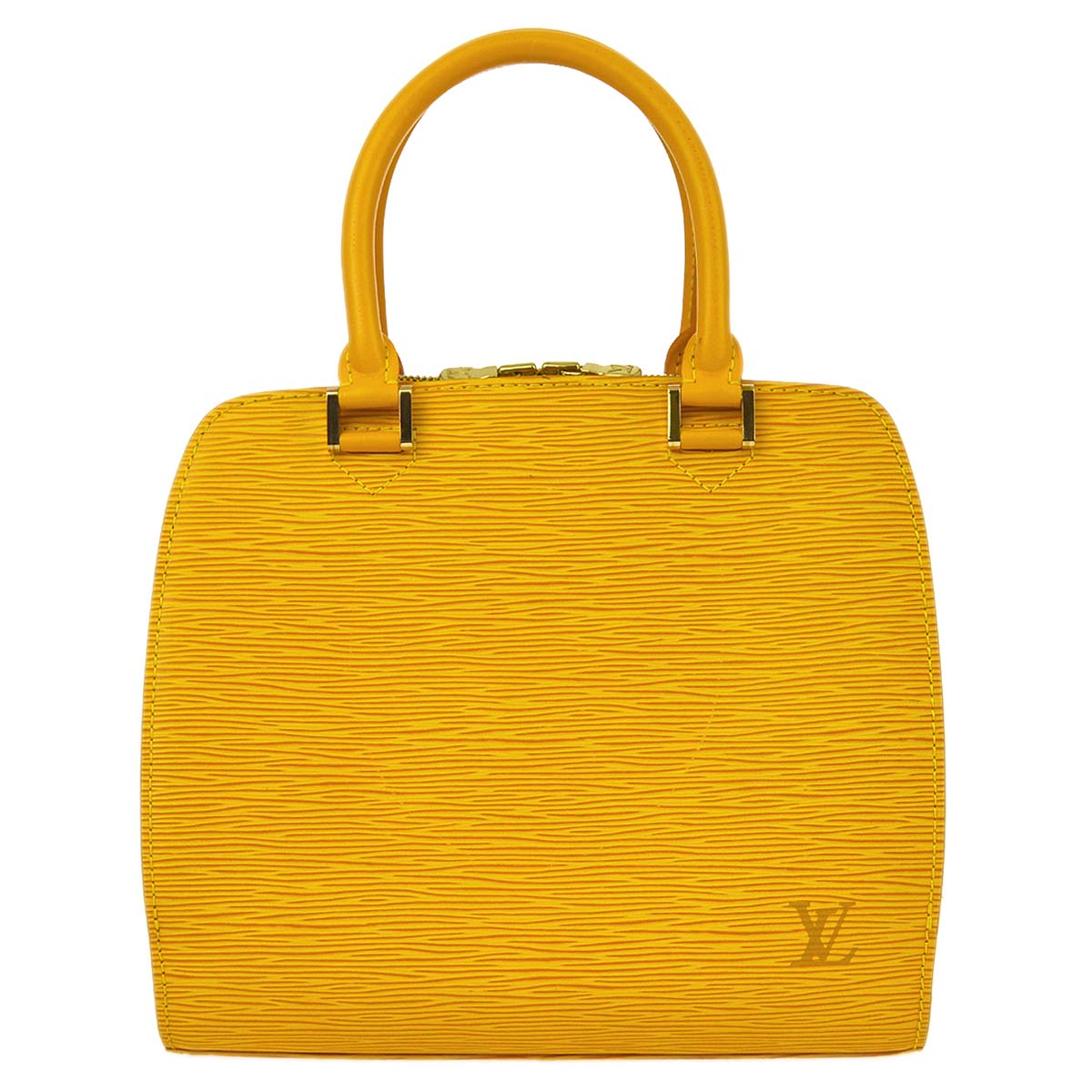 Louis Vuitton Yellow Epi Pont Neuf Handbag
