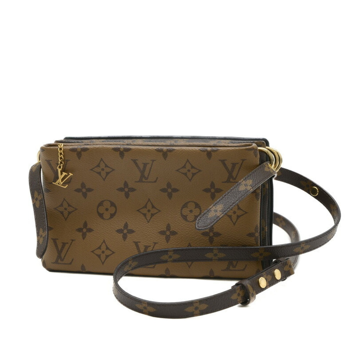 Louis Vuitton Monogram Monogram Reverse Leather Pochette Shoulder Bag