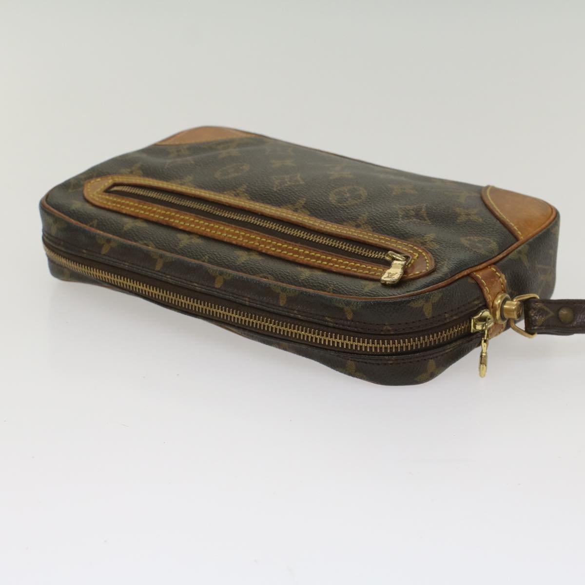 Louis Vuitton Marly Dragonne Brown Canvas Clutch Bag ( ) - Product Image 4