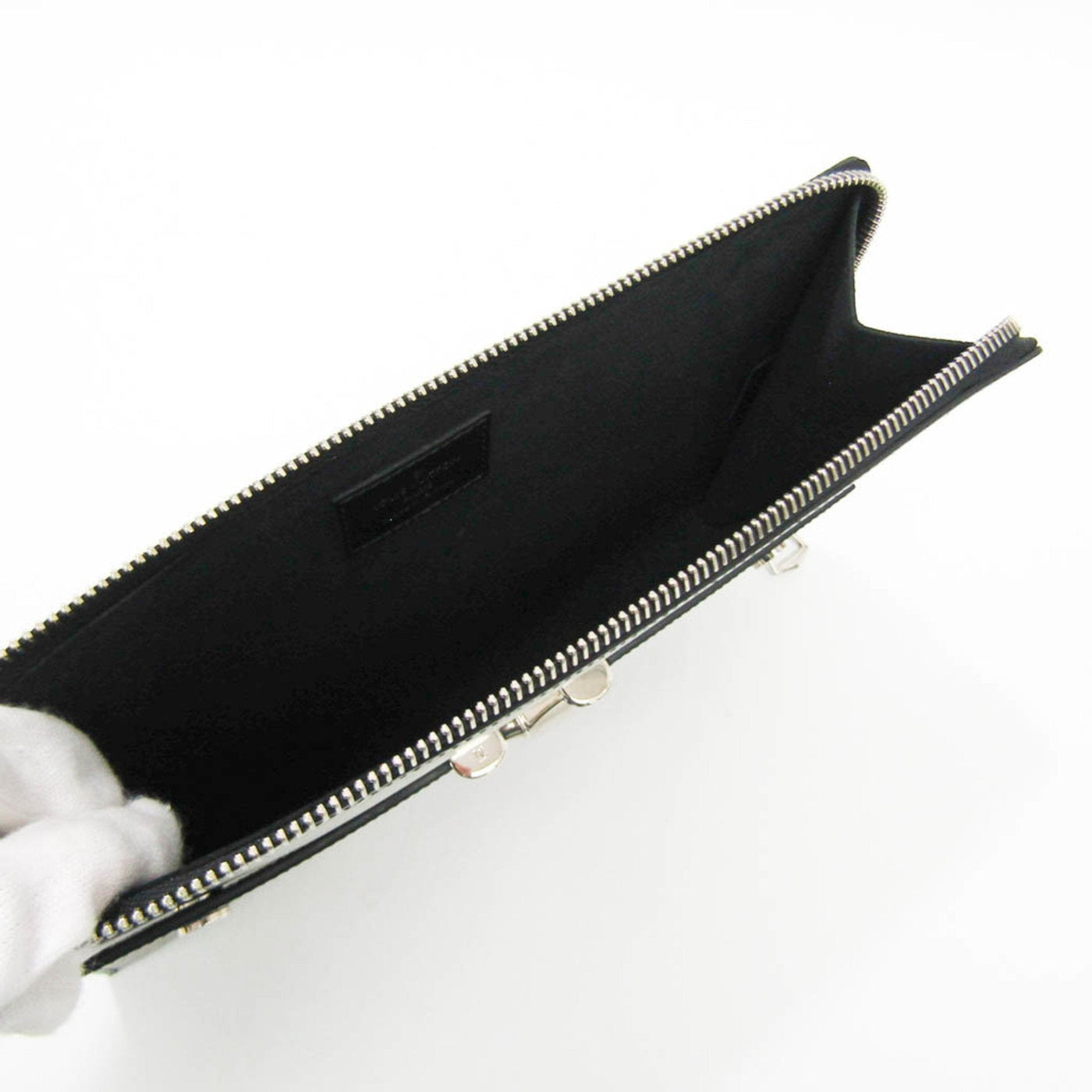 Louis Vuitton Epi Metallic Silver Noir Epi Leather Clutch Bag ( ) - Product Image 3