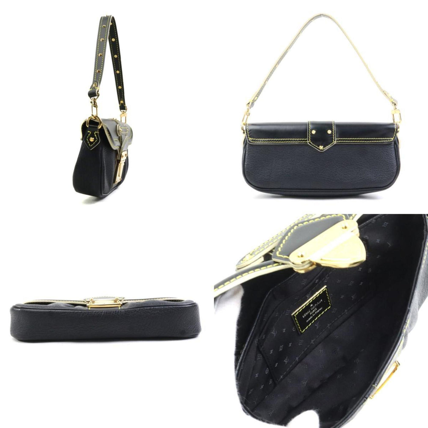 Louis Vuitton Noir Leather Clutch Bag Handbag ( ) - Product Image 2