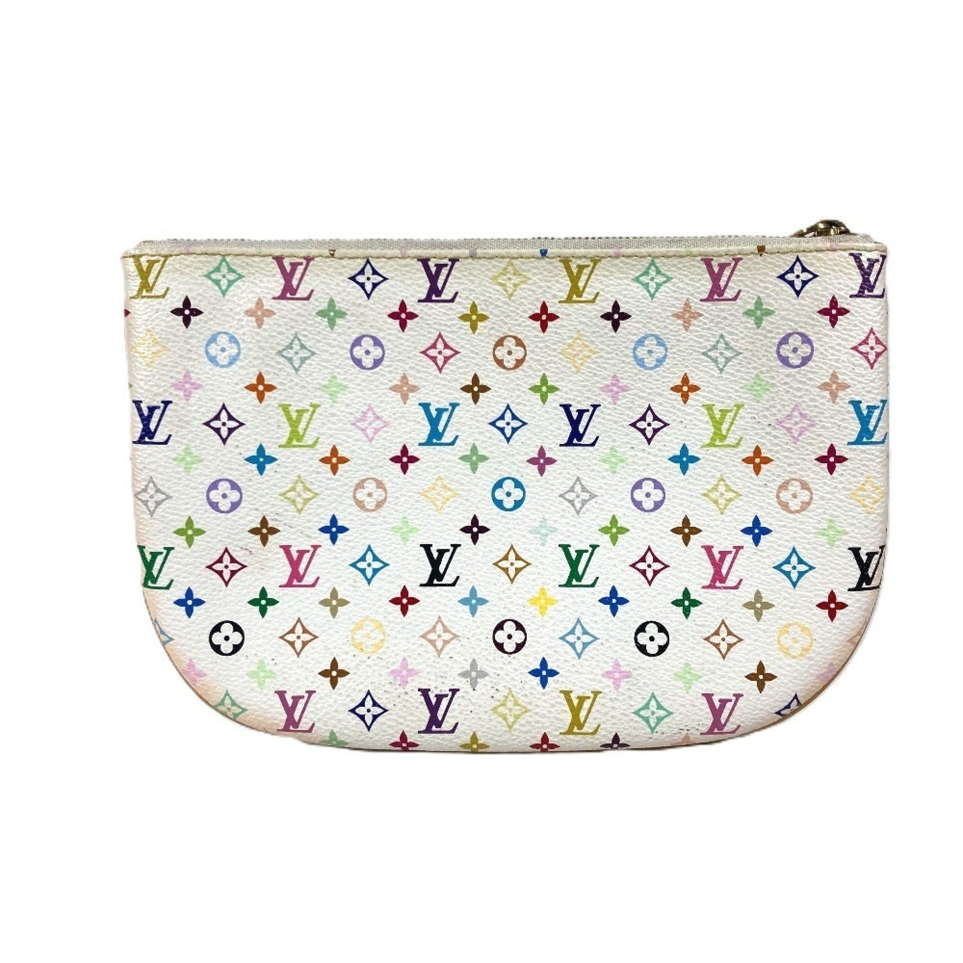 Louis Vuitton Blanc Multi-Color White Monogram Multicolore Clutch Bag Pochette Pouch ( ) - Product Image 2