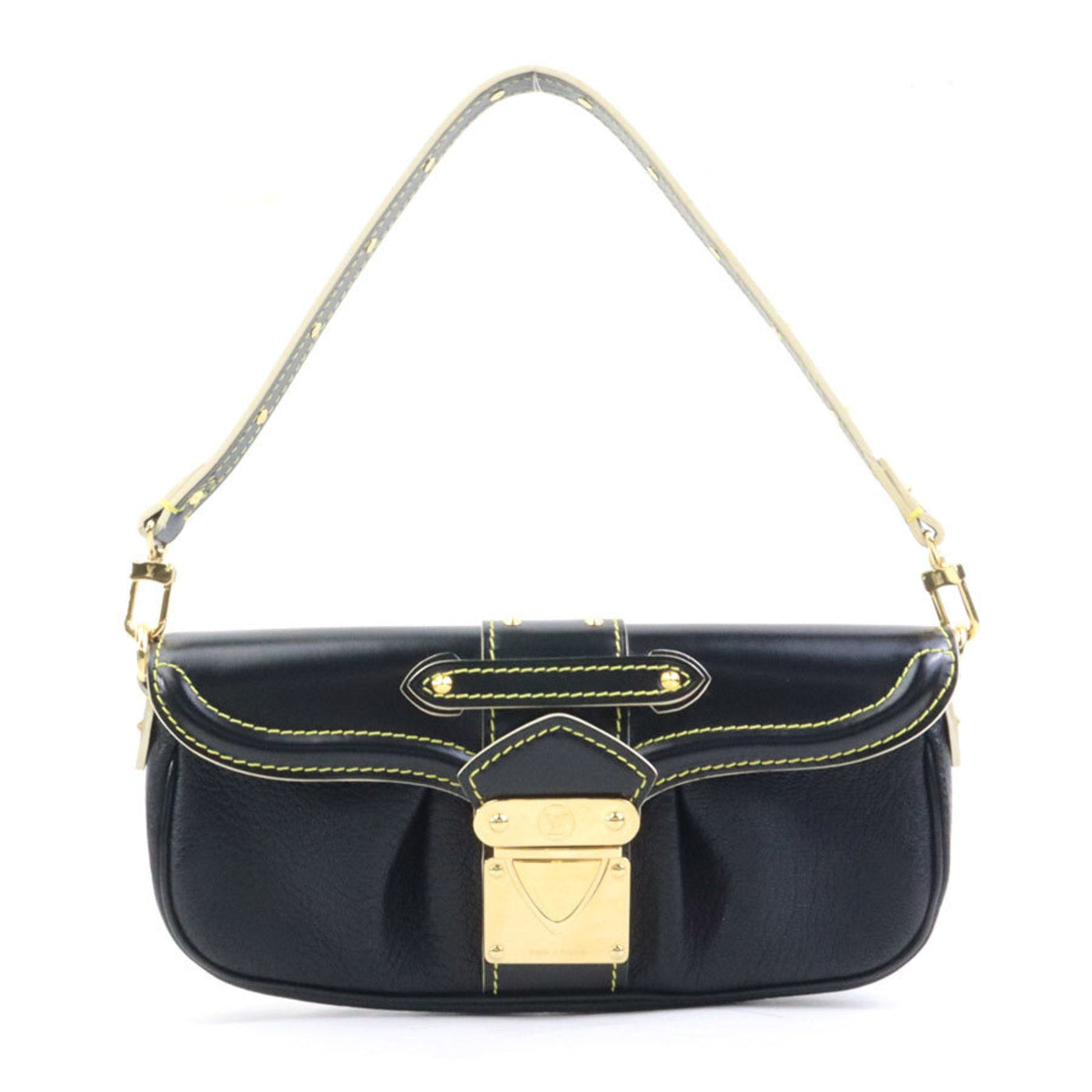 Louis Vuitton Noir Leather Clutch Bag Handbag ( ) | Studio Nafay