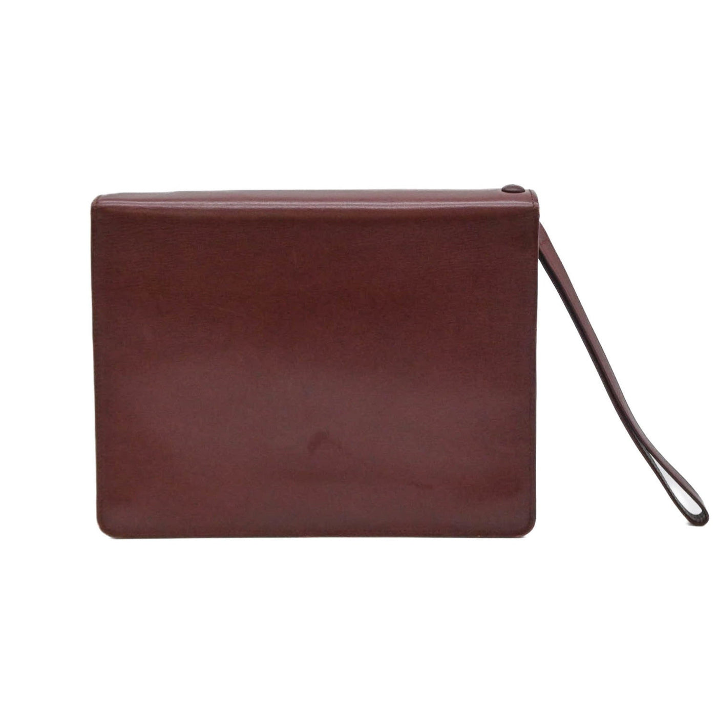 Cartier Bordeaux Red Color Leather Clutch Bag ( ) - Product Image 4