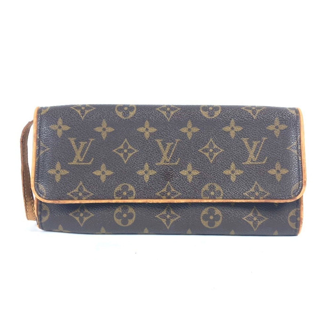 Louis Vuitton Brown Monogram Monogram Clutch Bag Pochette Shoulder Bag ( ) | Studio Nafay