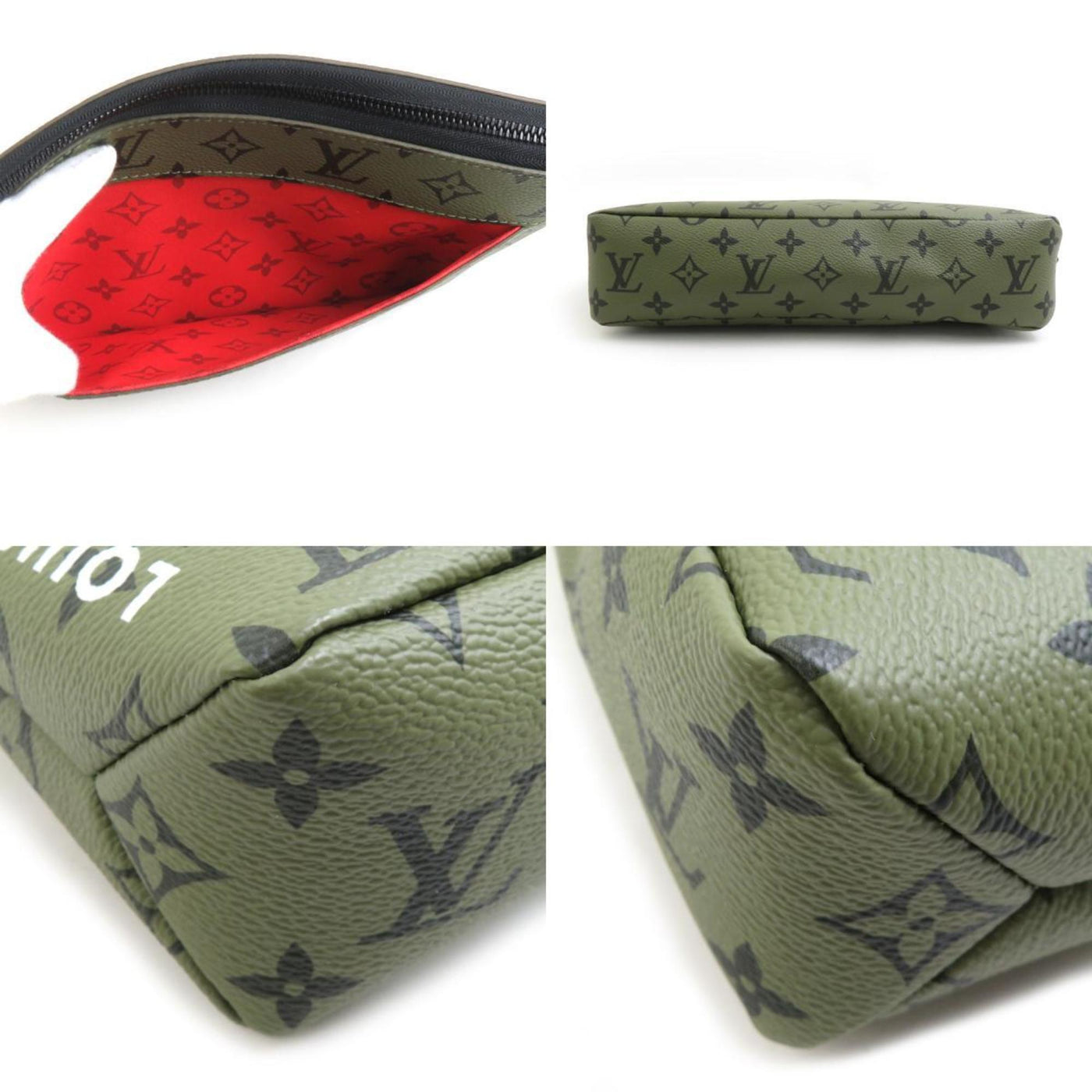 Louis Vuitton Monogram Canvas Green Clutch Bags - Product Image 4