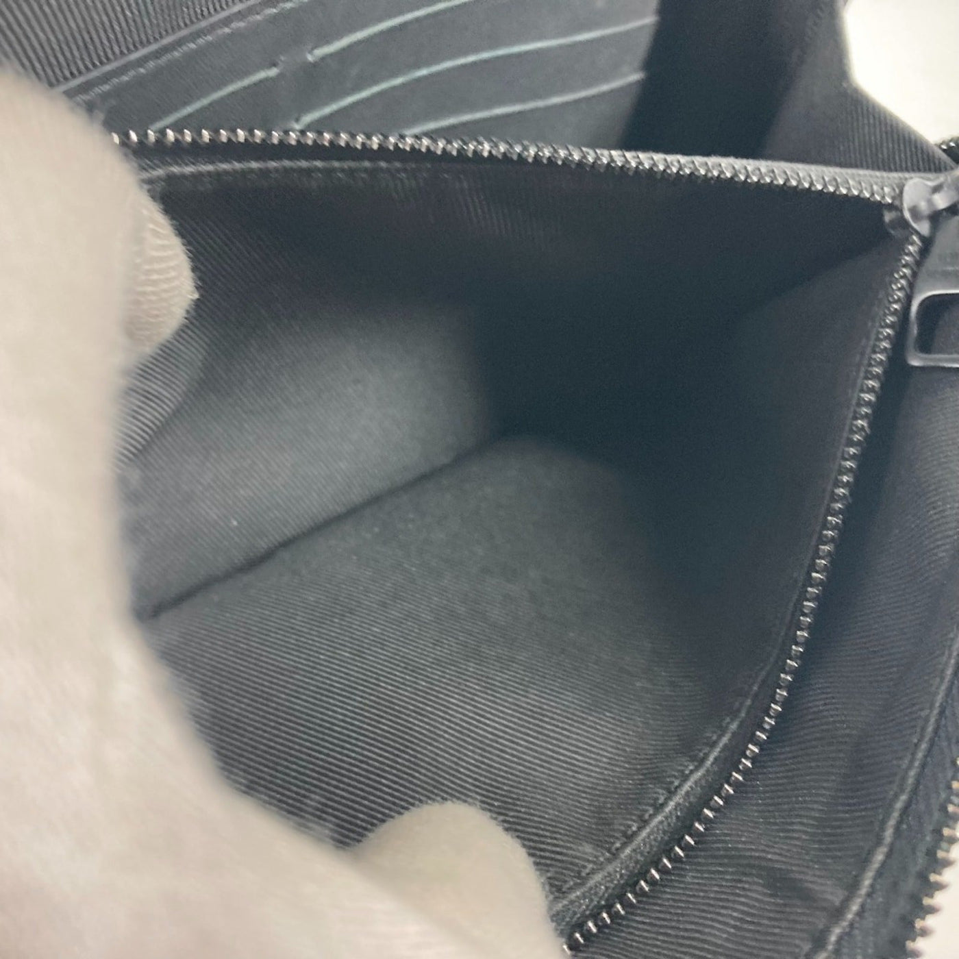 Louis Vuitton Black Leather Clutch Bag Pouch ( ) - Product Image 4