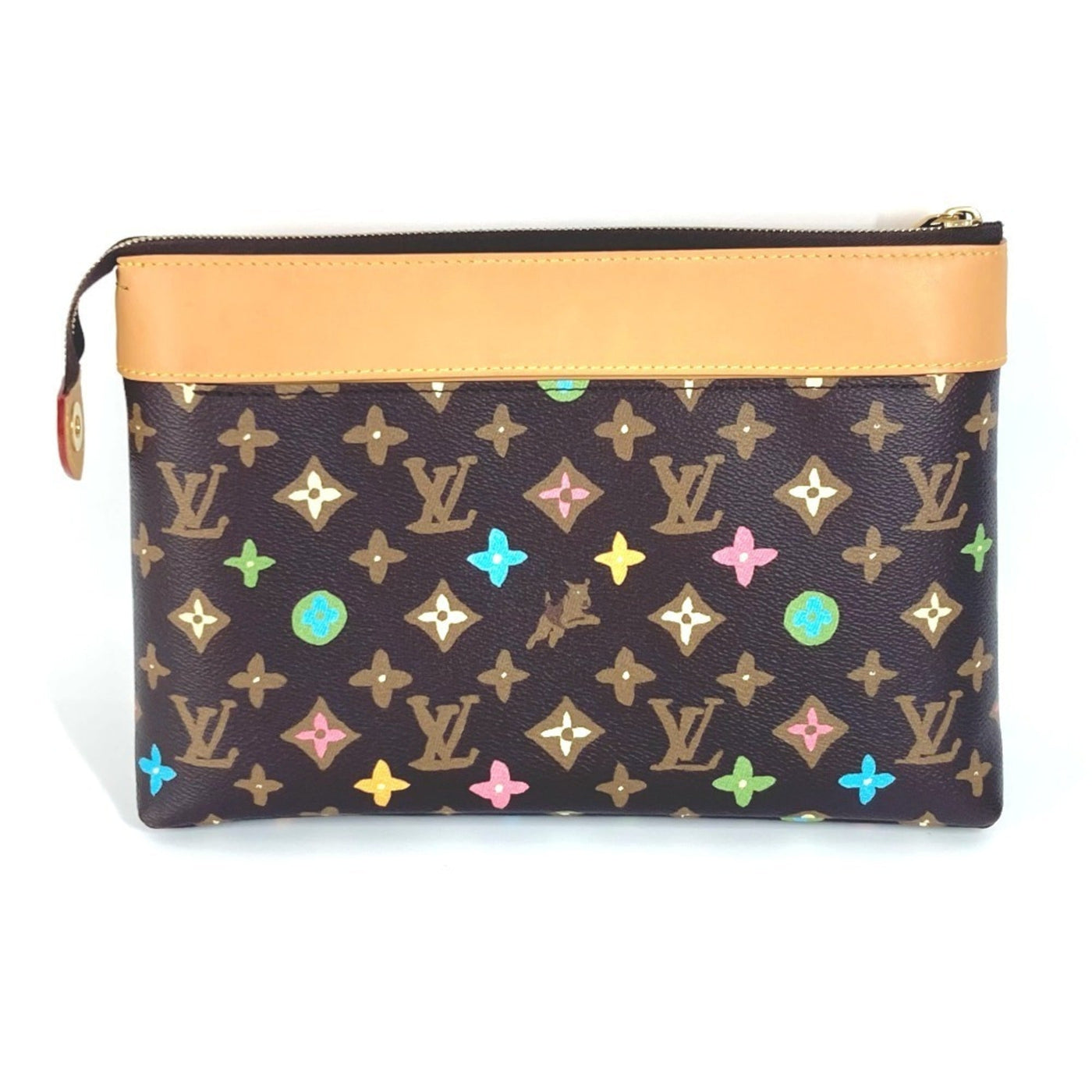 Louis Vuitton Brown Multi-Color Monogram Clutch Bag Pochette ( ) | Studio Nafay