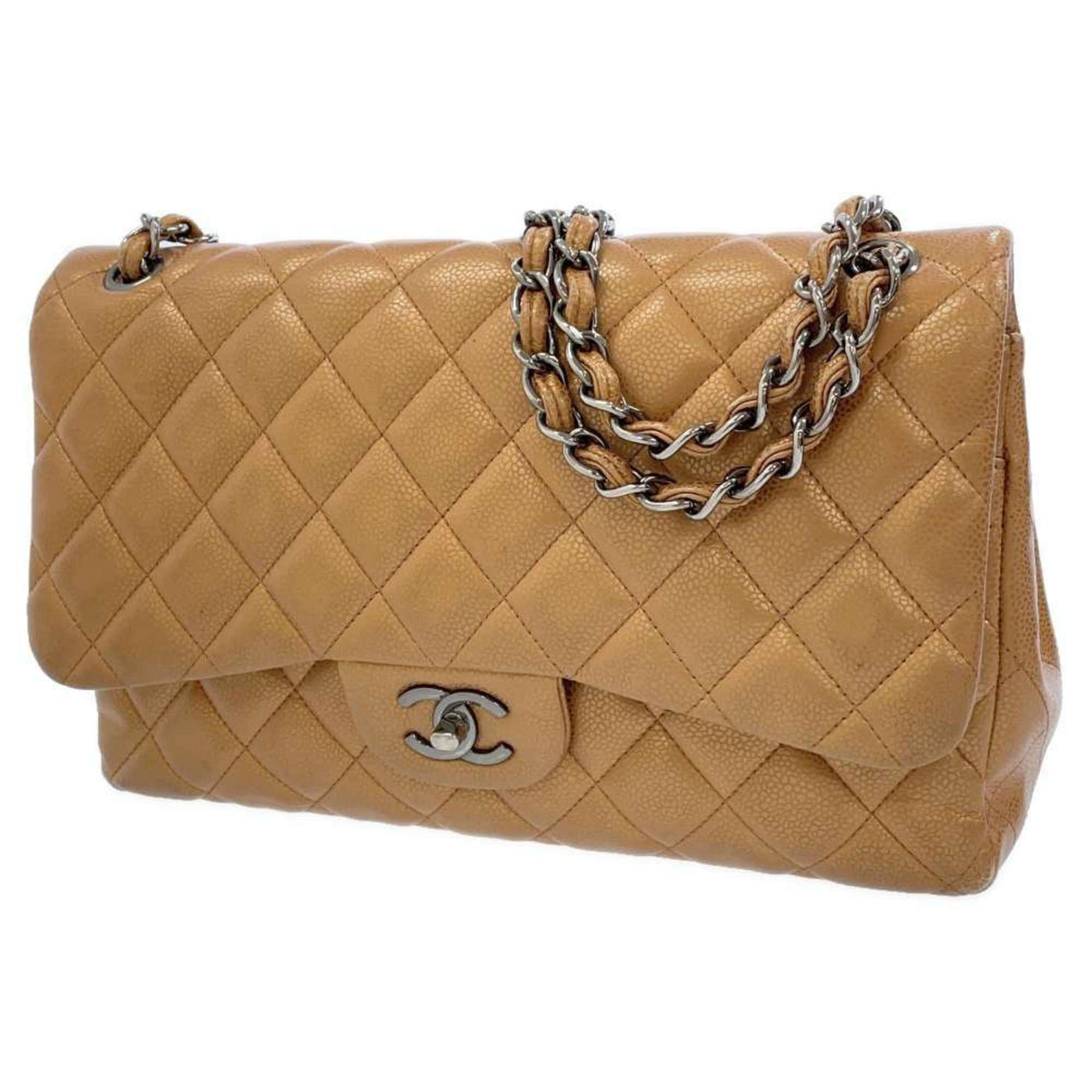 Chanel Chain Shoulder Bag Coco Mark Matelasse 30 Caviar Skin CHANEL | Studio Nafay