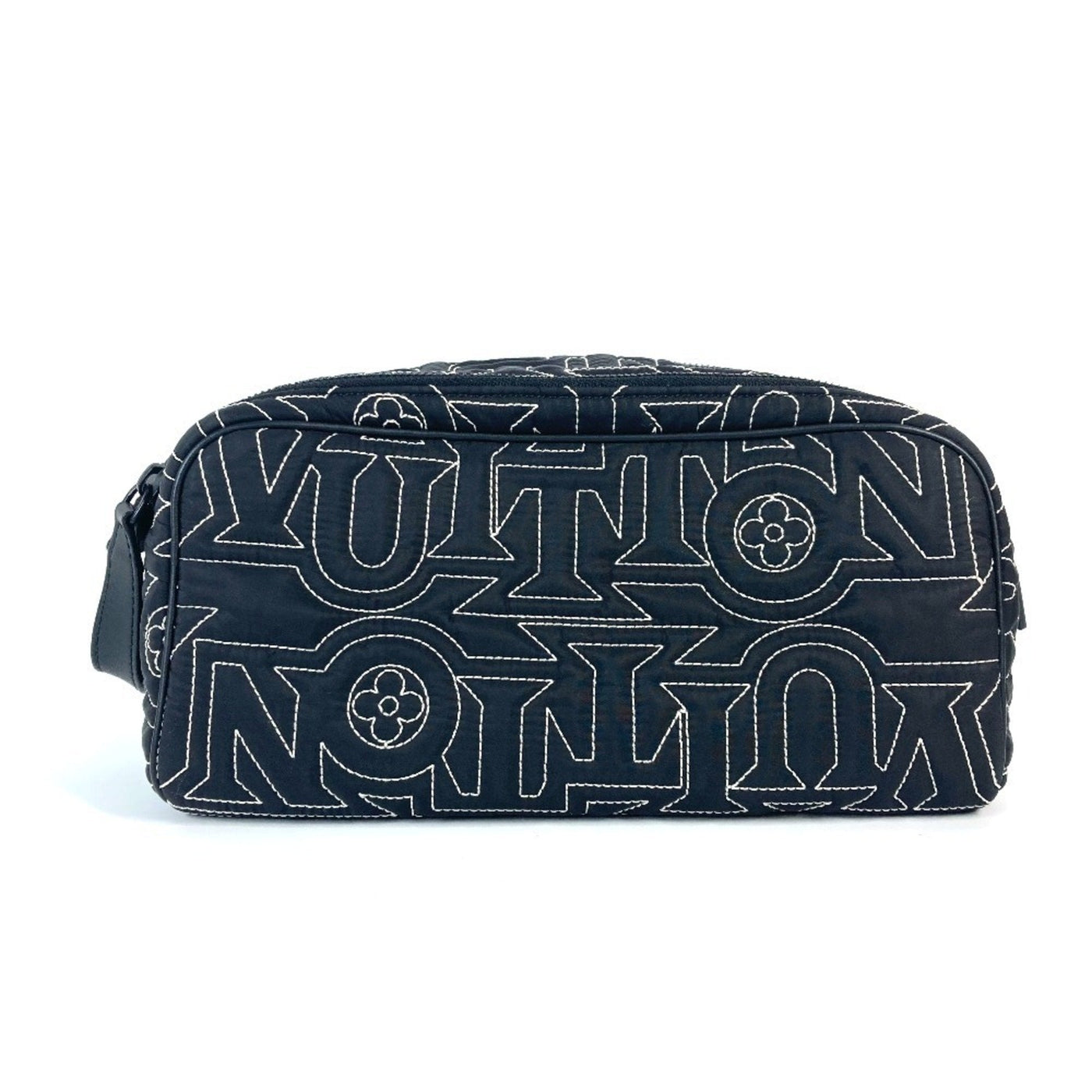 Louis Vuitton Black White Nylon Clutch Bag Pouch ( ) - Product Image 2