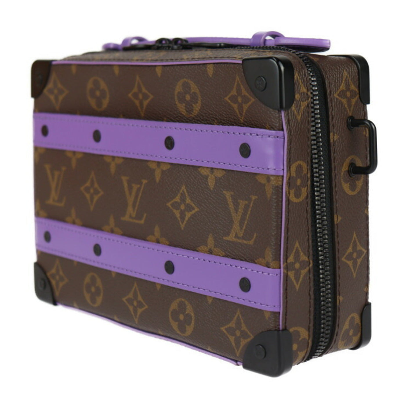 Louis Vuitton Brown Purple Pvc Leather Clutch Bag Handbag Pochette Shoulder Bag ( ) - Product Image 3