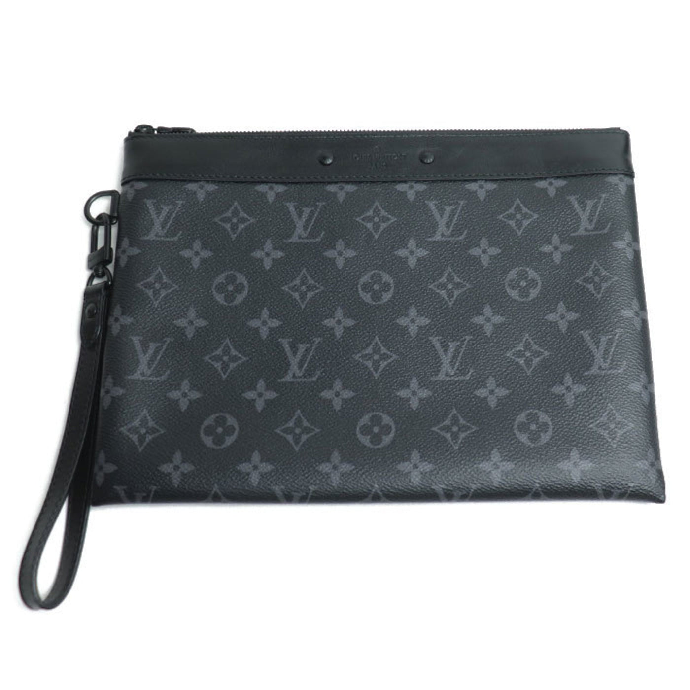 Louis Vuitton Black Monogram Eclipse Clutch Bag Pochette ( ) | Studio Nafay