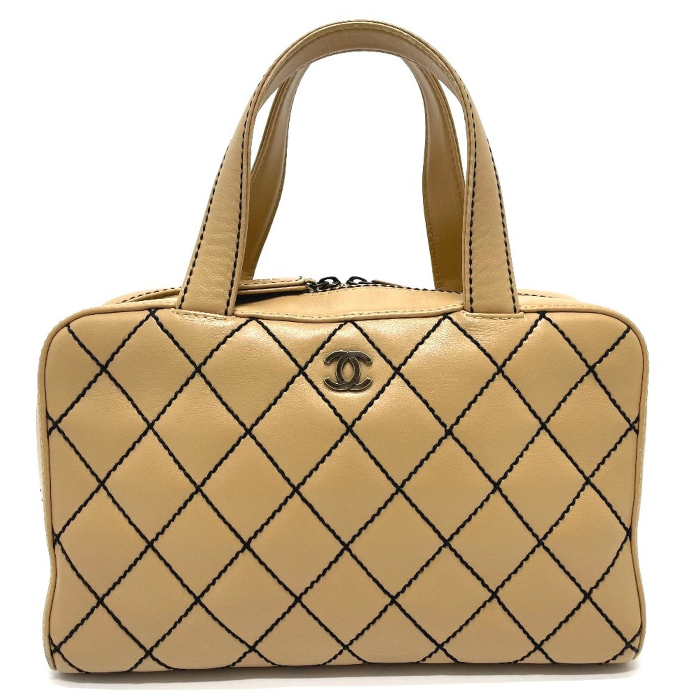 Chanel CC Mark Bag Tote Bag Hand Bag Beige | Studio Nafay