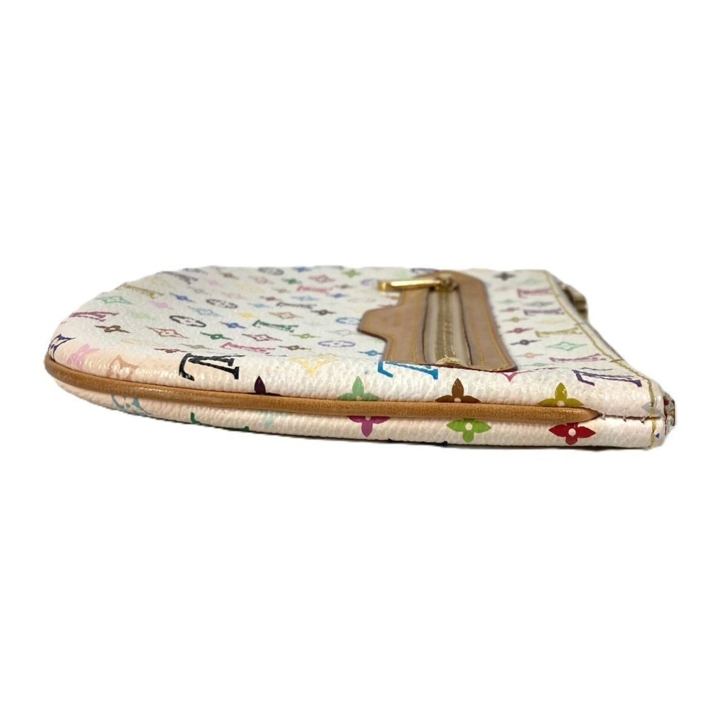 Louis Vuitton Blanc Multi-Color White Monogram Multicolore Clutch Bag Pochette Pouch ( ) - Product Image 4
