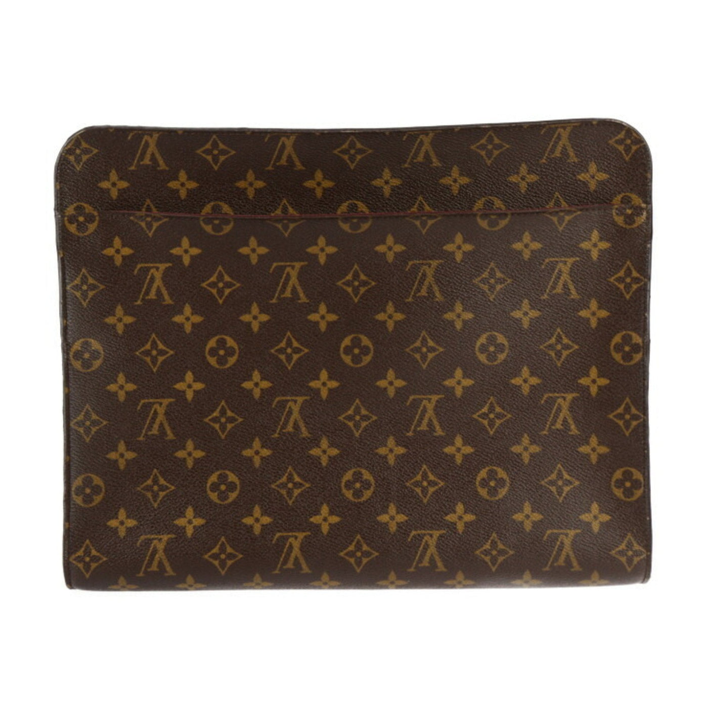 Louis Vuitton Black Brown Pvc Leather Clutch Bag Handbag ( ) - Product Image 3