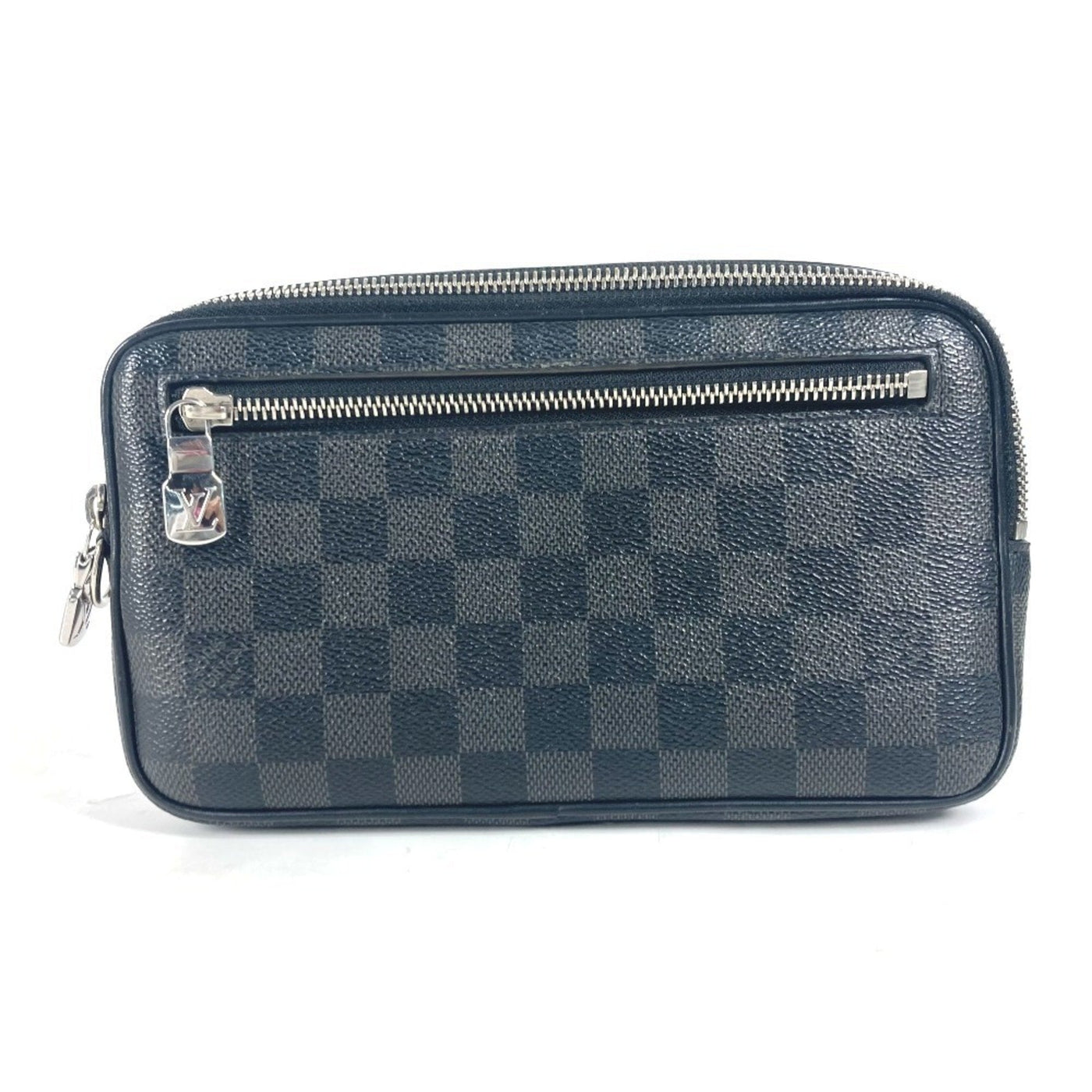Louis Vuitton Black Damier Graphite Clutch Bag Pouch ( ) | Studio Nafay