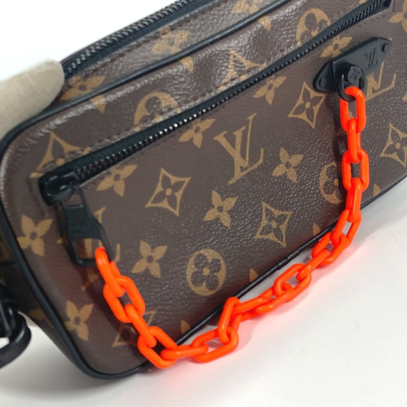 Louis Vuitton Black Brown Orange Monogram Clutch Bag Pochette Pouch ( ) - Product Image 2