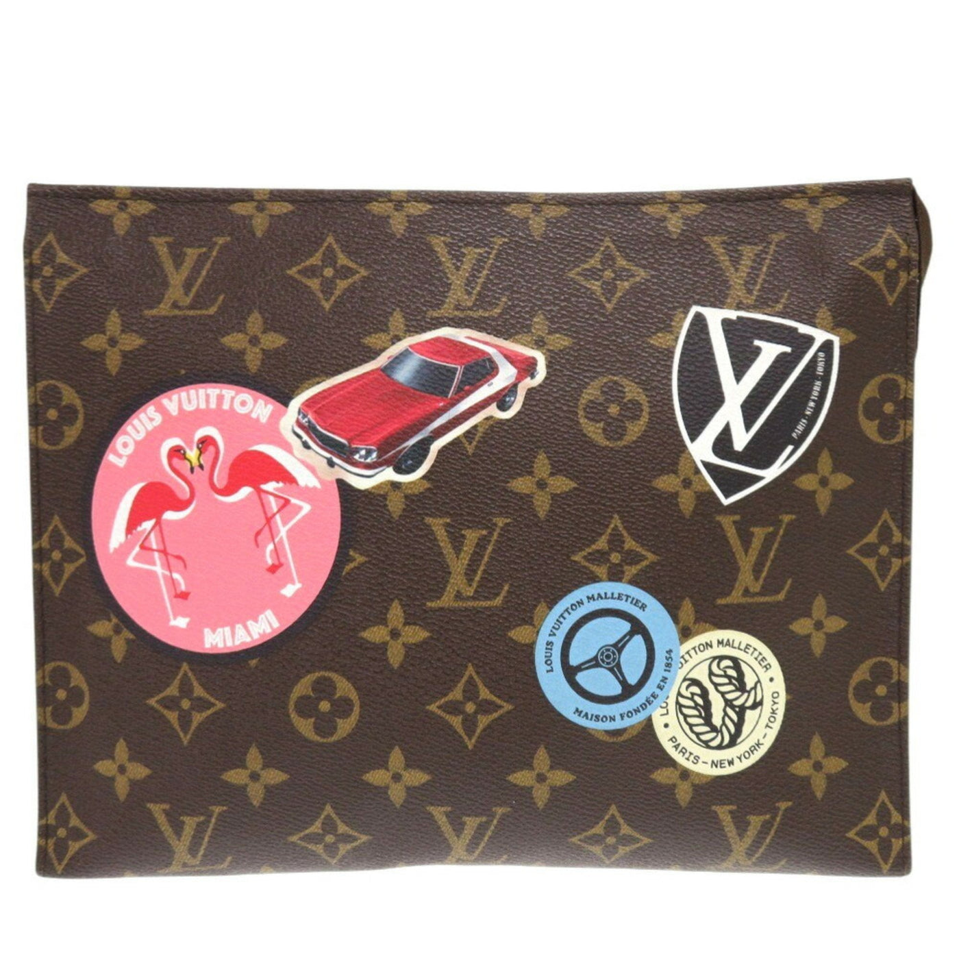 Louis Vuitton Brown Monogram Monogram Clutch Bag ( ) | Studio Nafay