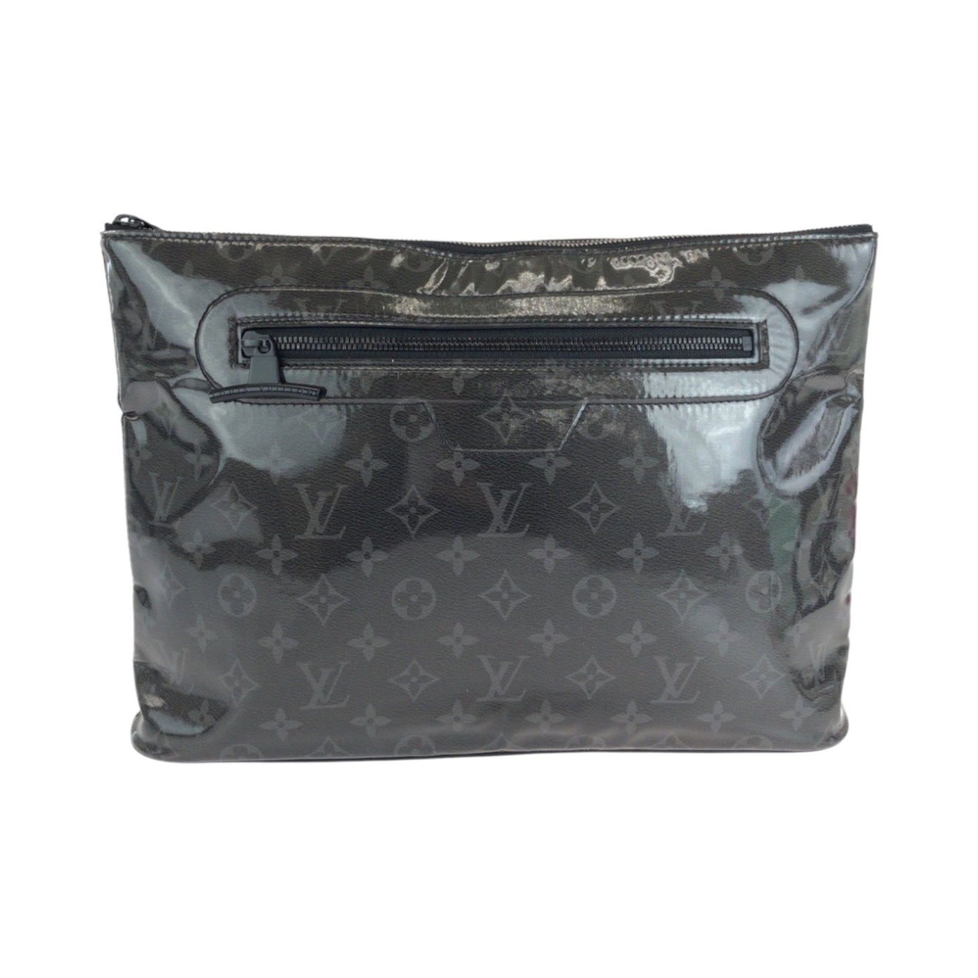 Louis Vuitton Black Patent Leather Clutch Bag Pochette ( ) | Studio Nafay