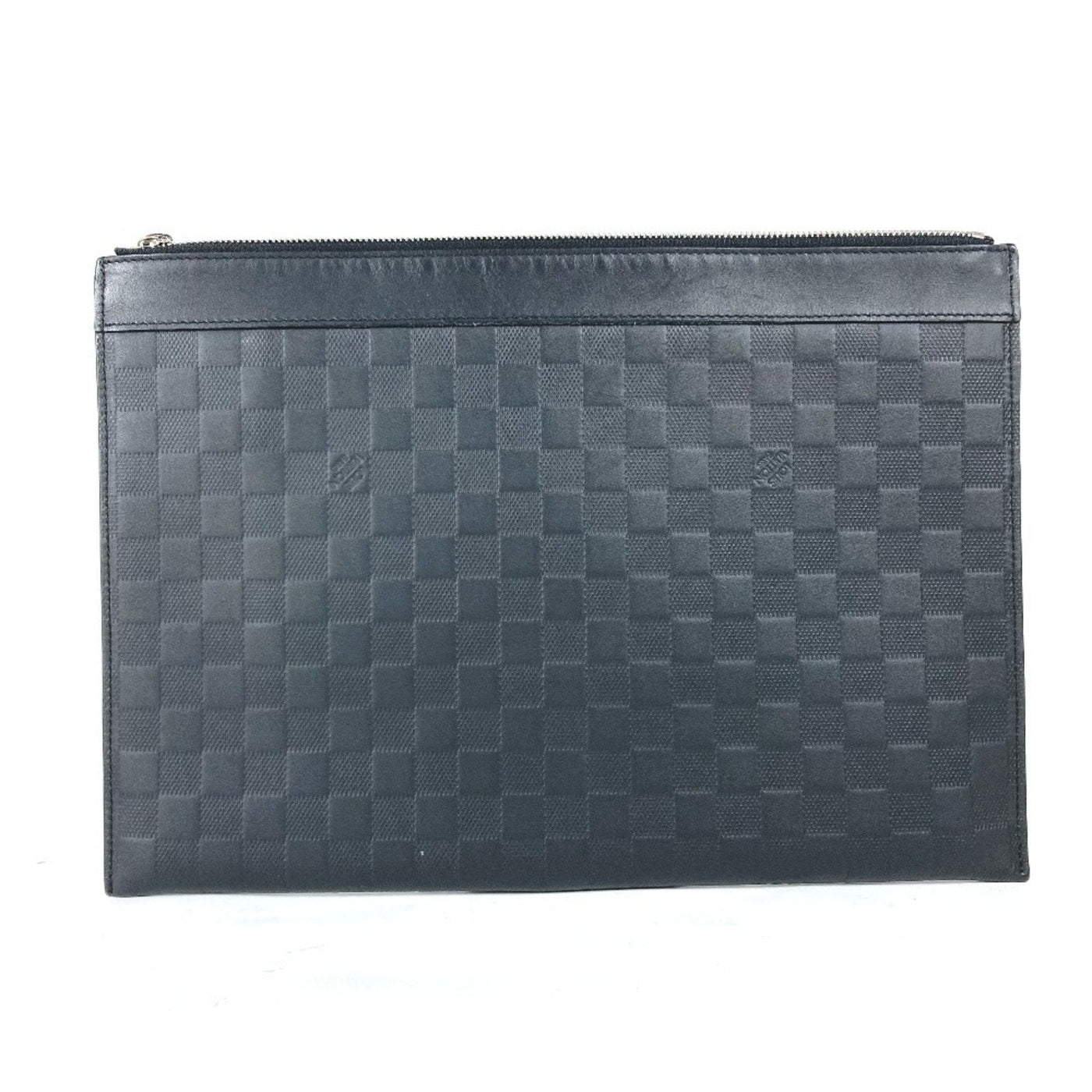 Louis Vuitton Black Onyx Damier Infini Clutch Bag Pochette Pouch ( ) | Studio Nafay