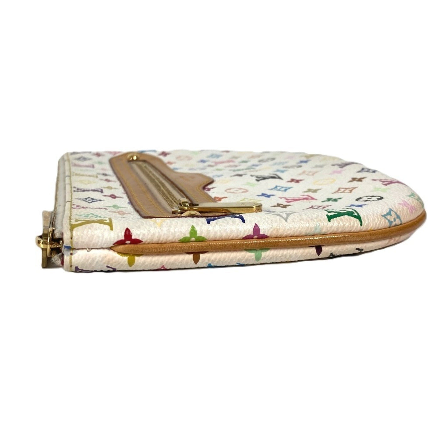 Louis Vuitton Blanc Multi-Color White Monogram Multicolore Clutch Bag Pochette Pouch ( ) - Product Image 3