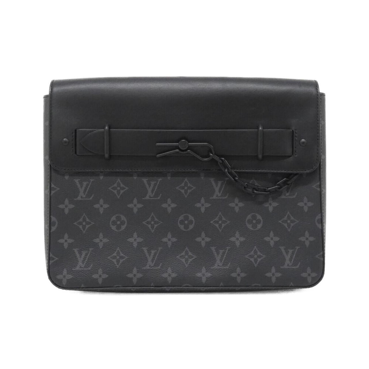 Louis Vuitton Coated Canvas Black Clutch Bags | Studio Nafay