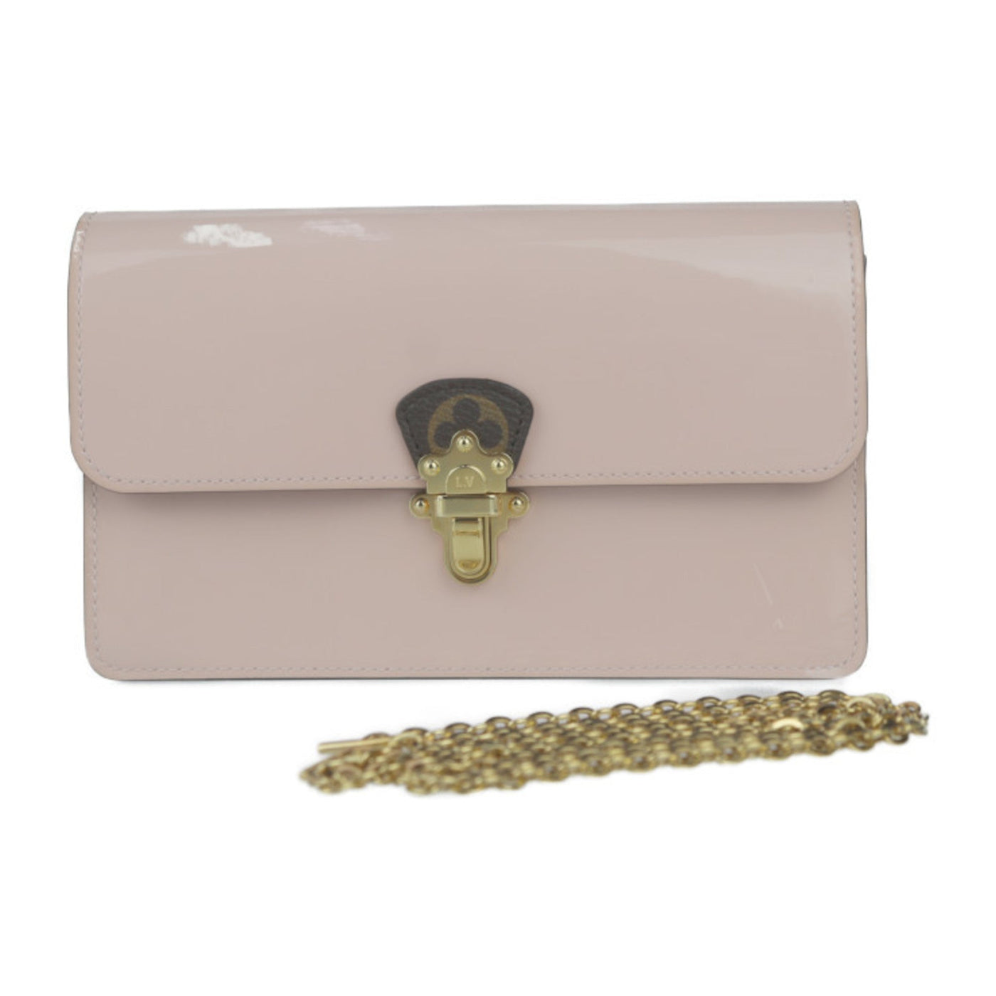 Louis Vuitton Brown Rose Ballerine Patent Leather Monogram Clutch Bag Pochette Shoulder Bag ( ) | Studio Nafay
