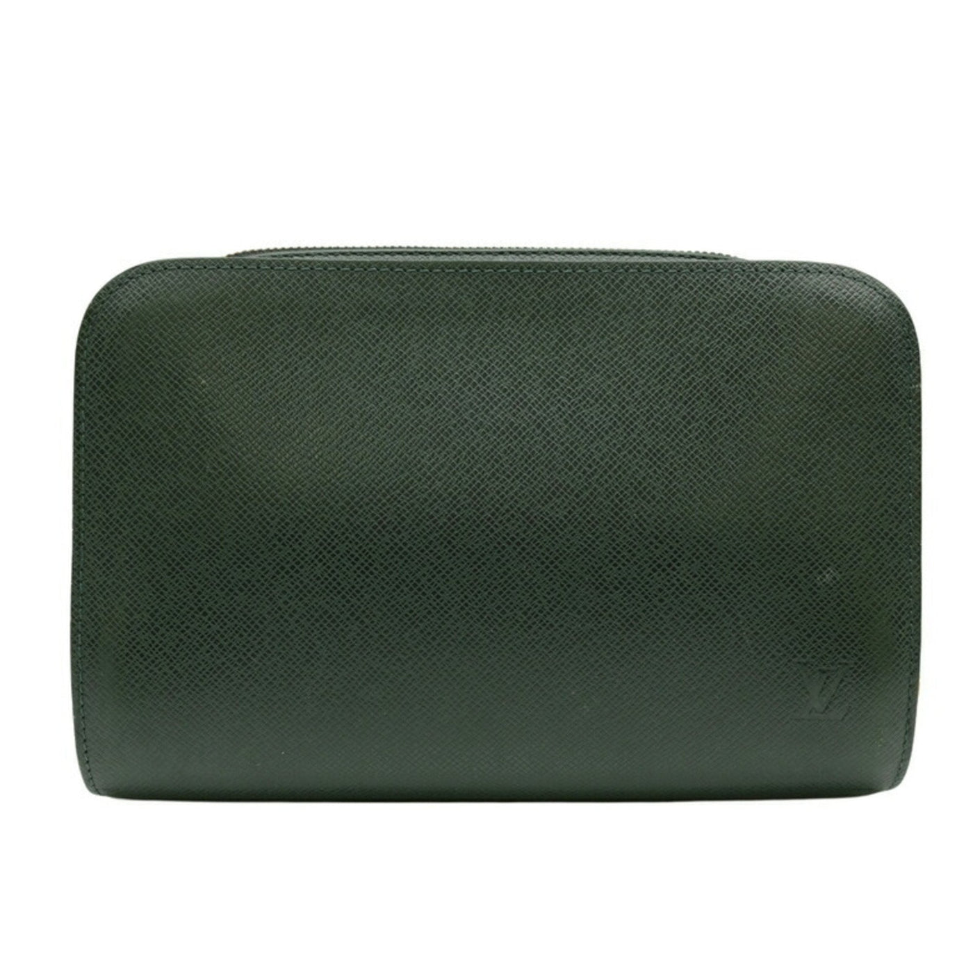 Louis Vuitton Dark Green Taiga Leather Clutch Bag ( ) | Studio Nafay