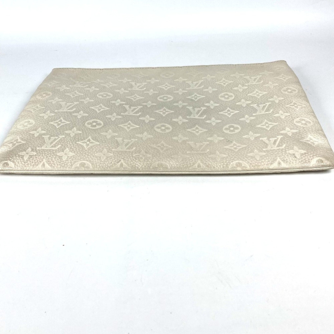 Louis Vuitton White Leather Clutch Bag Pochette Pouch ( ) - Product Image 3