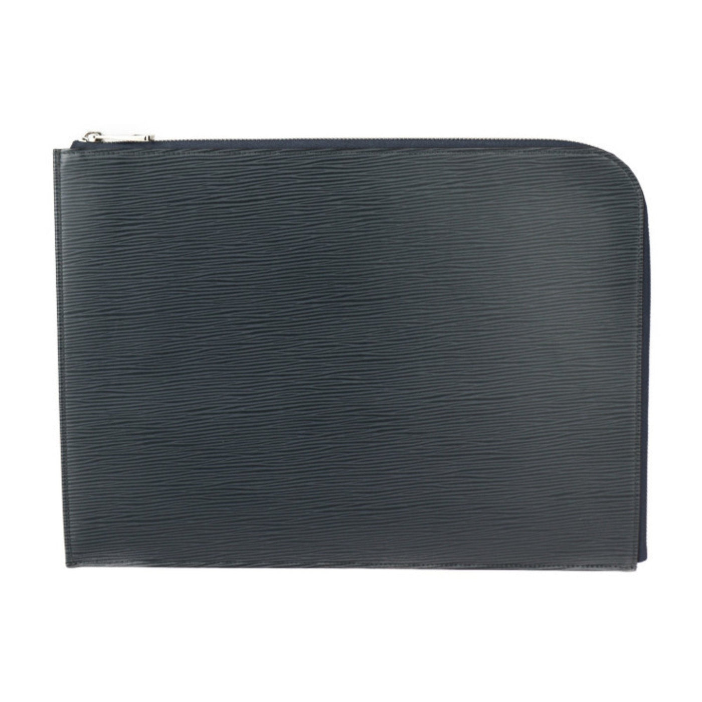 Louis Vuitton Navy Blue Leather Clutch Bag Handbag Pochette Pouch ( ) | Studio Nafay