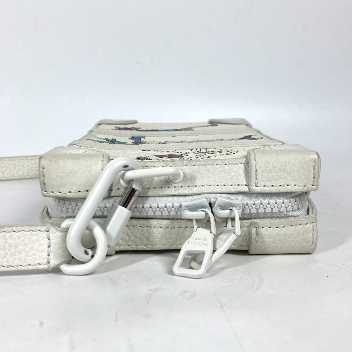 Louis Vuitton White Leather Clutch Bag Shoulder Bag ( ) - Product Image 3