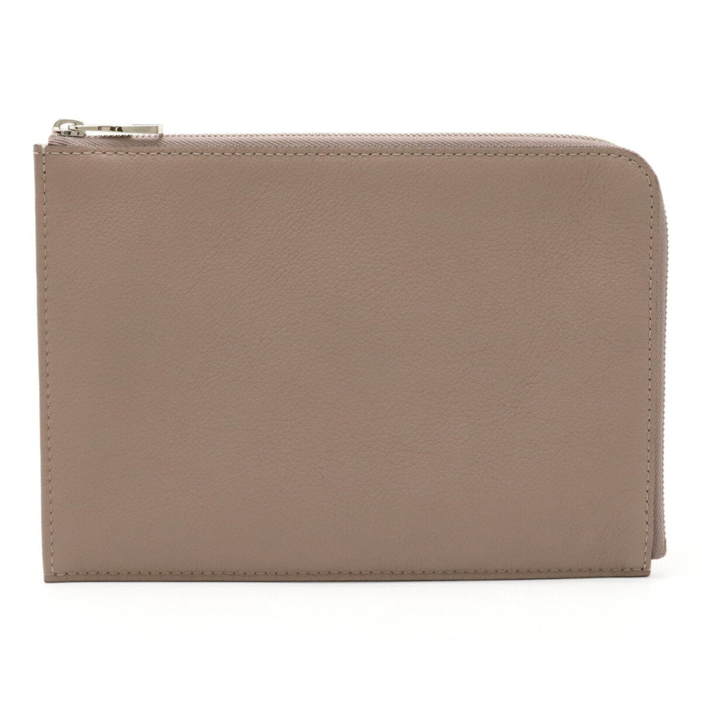 Louis Vuitton Taupe Leather Clutch Bag Pochette Pouch ( ) - Product Image 2