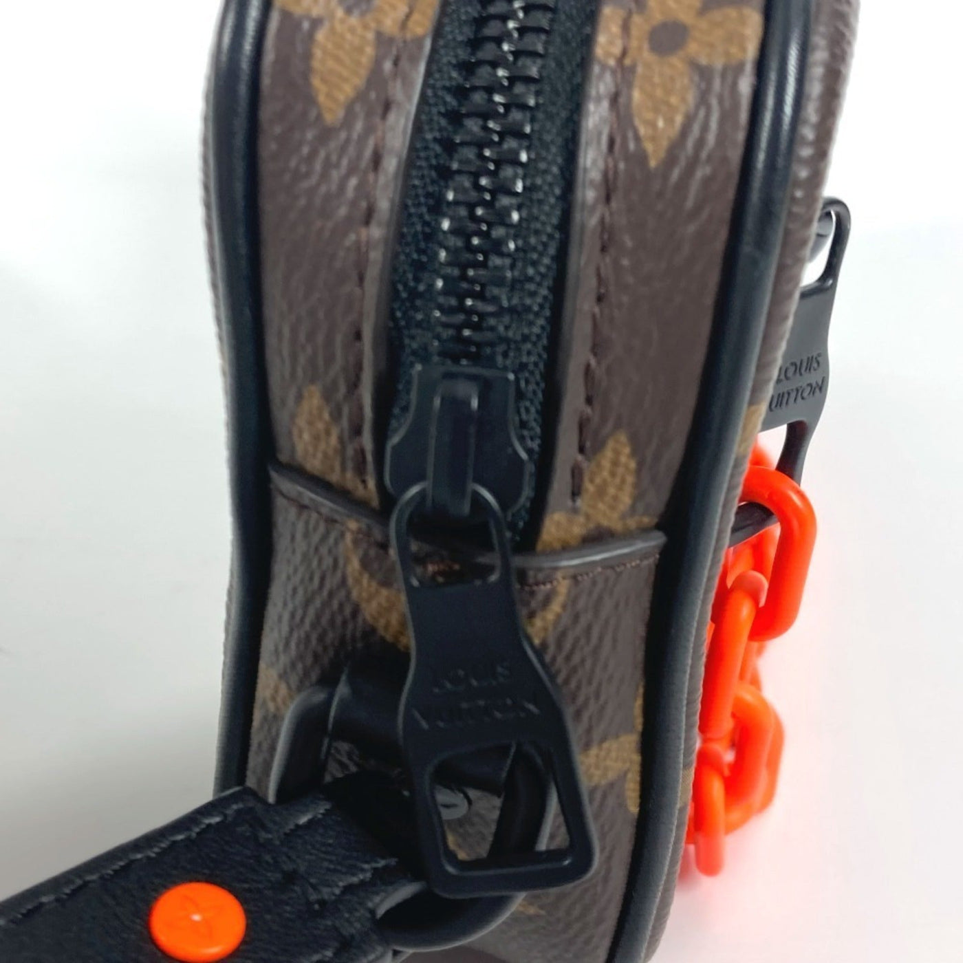 Louis Vuitton Black Brown Orange Monogram Clutch Bag Pochette Pouch ( ) - Product Image 4