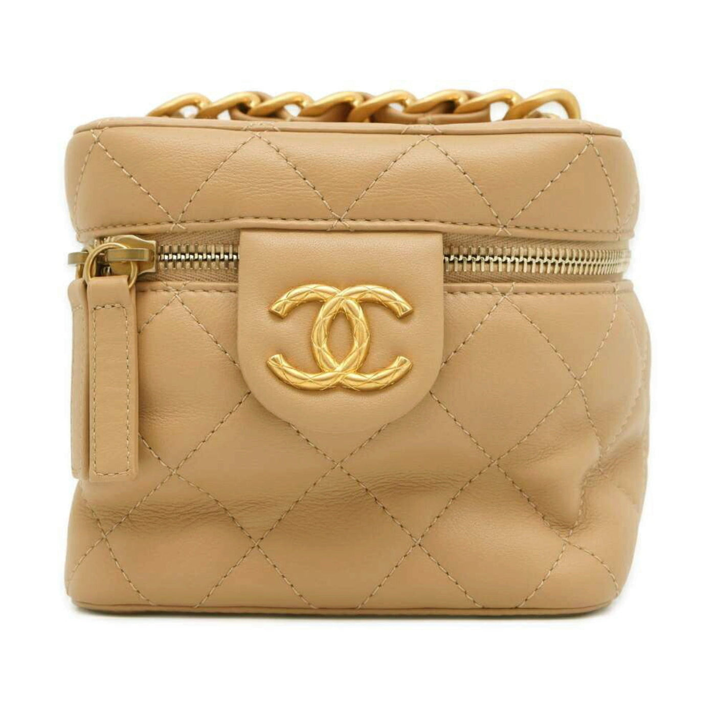 Chanel Chain Shoulder Bag Matelasse Vanity Coco Mark Leather CHANEL | Studio Nafay