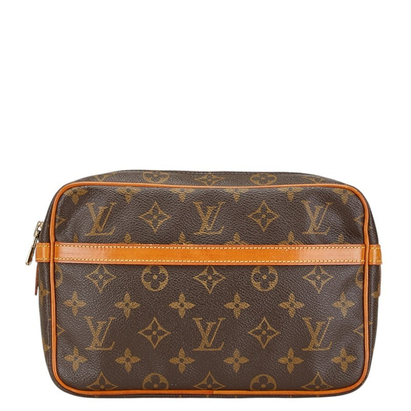Louis Vuitton Brown Pvc Leather Clutch Bag ( ) | Studio Nafay