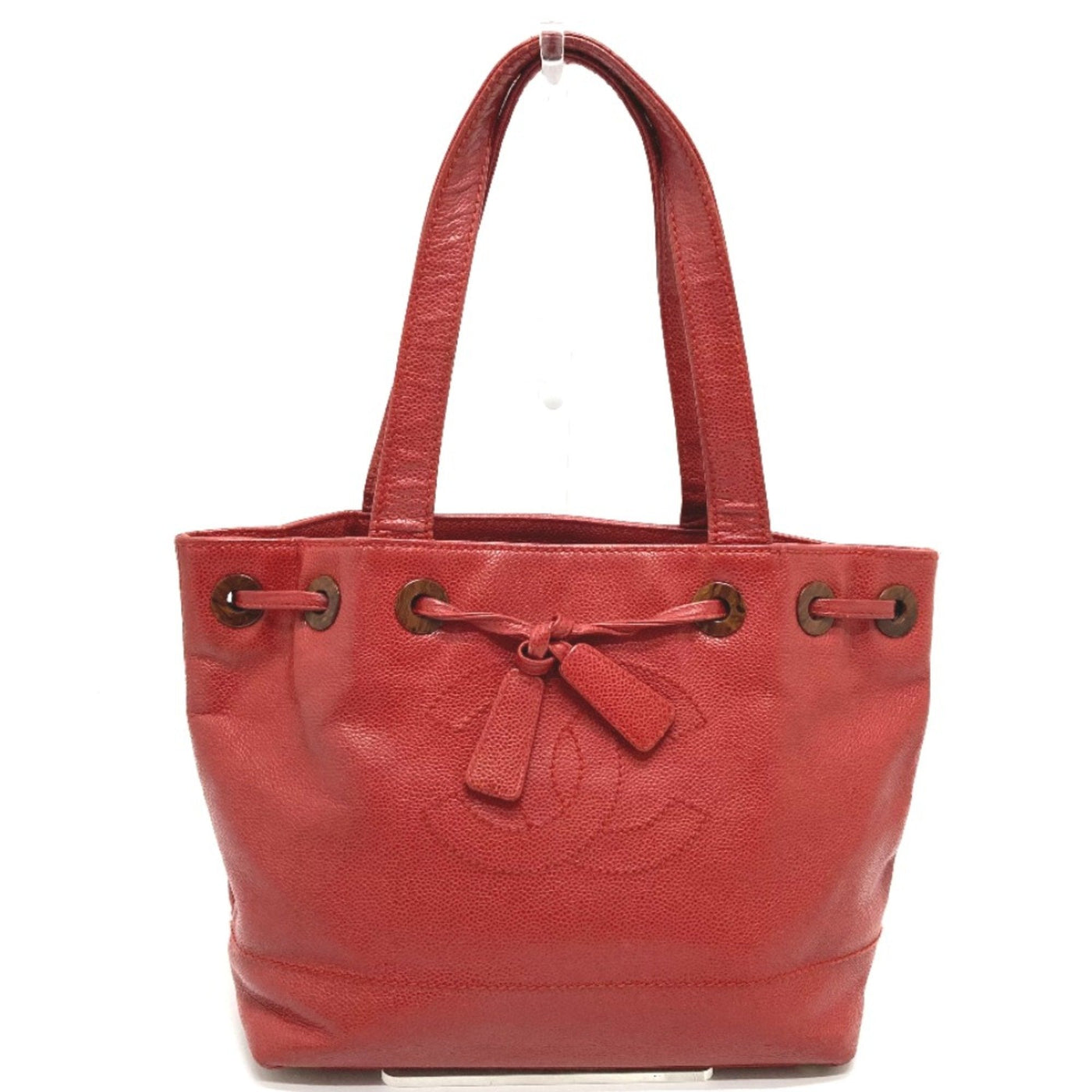 Chanel CC Mark bag Tote Bag Red | Studio Nafay