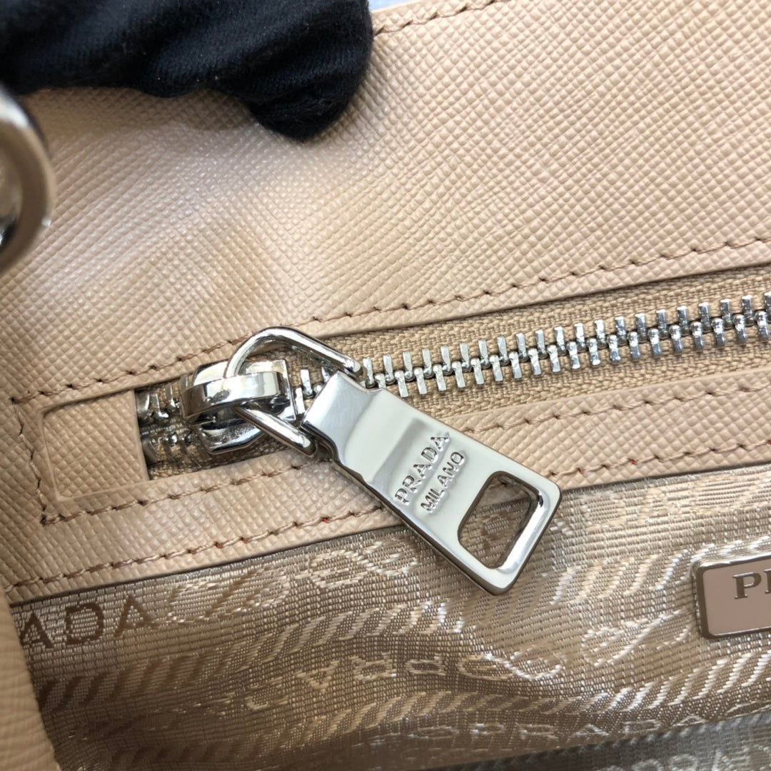 PRA MINI 23 BAG IN TAN BEIGE SAFFIANO LEATHER - Product Image 5