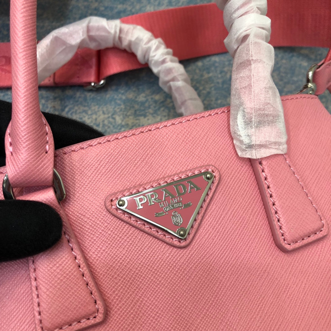 PRA MINI 23 BAG IN PETAL PINK SAFFIANO LEATHER - Product Image 3