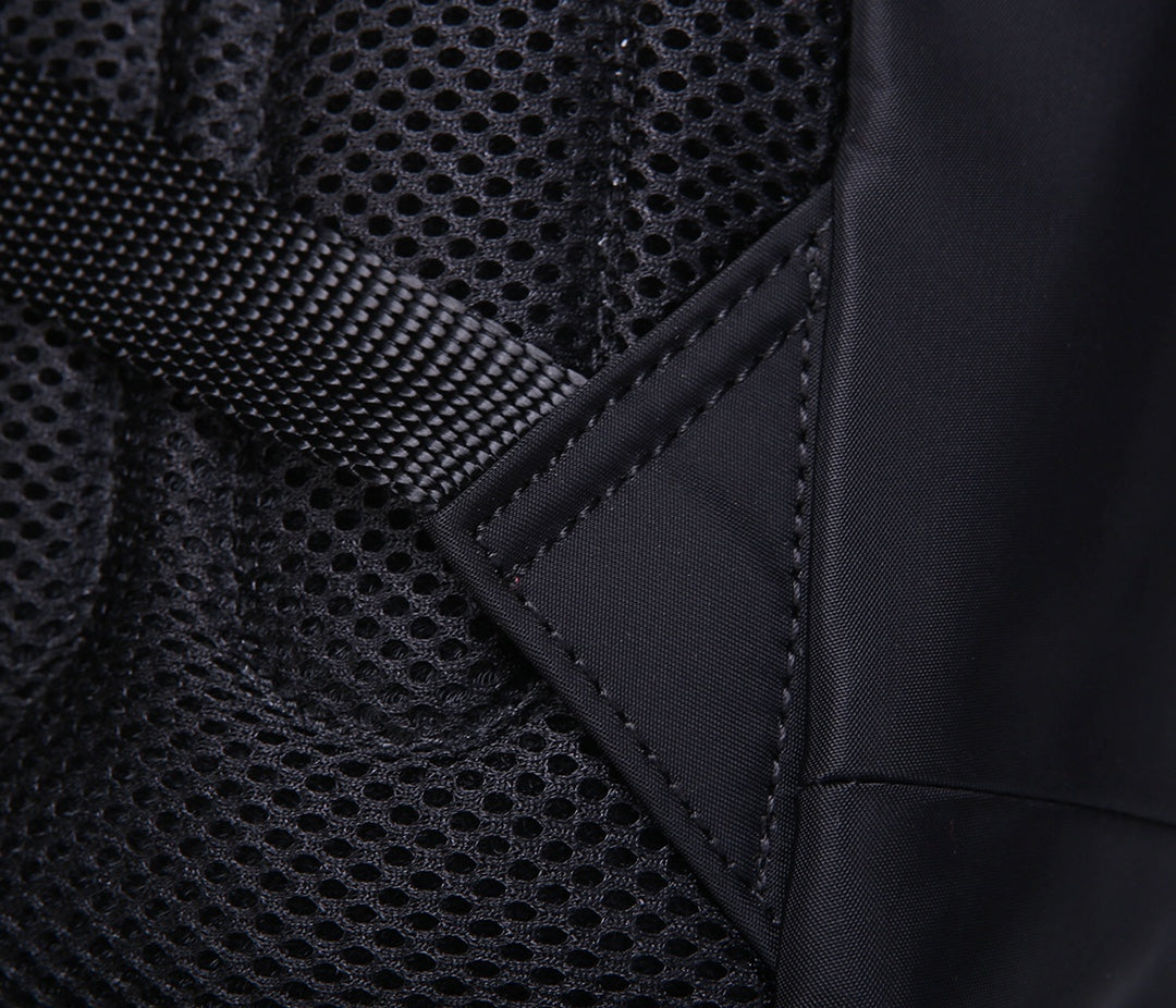 PRA BACKPACK 39 IN BLACK RE-NYLON AND SAFFIANO LEATHER - Product Image 8