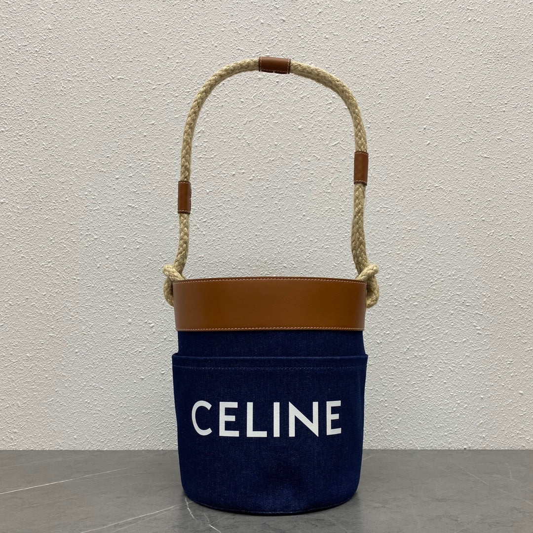 BUCKET CORDE 23 DENIM FABRIC NAVY BLUE | Studio Nafay