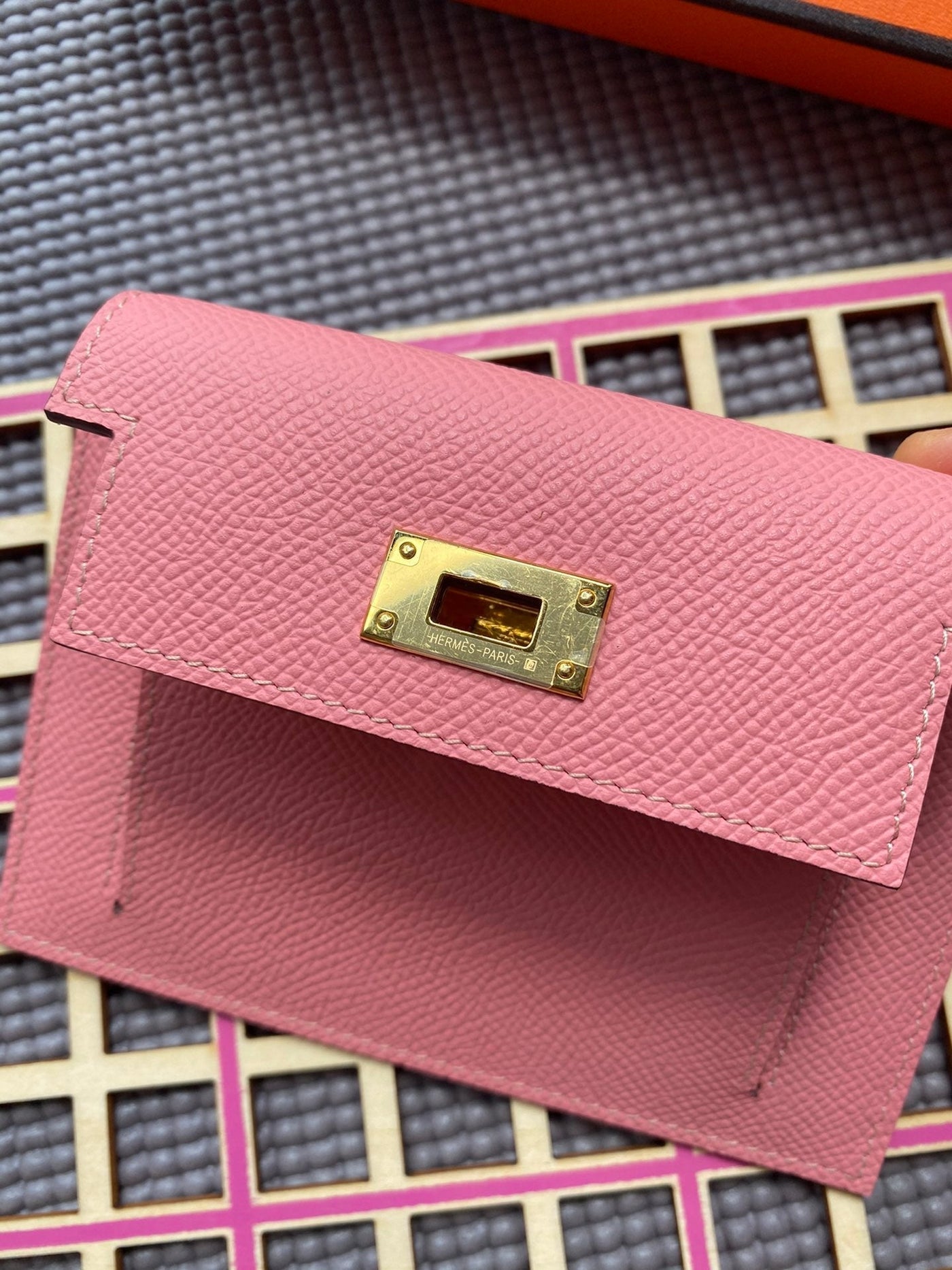HM Kelly Pocket 13.5 Pink Epsom Ghw - Product Image 3