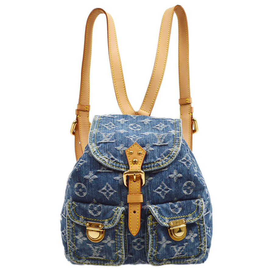 LOUIS VUITTON SAC A DOS PM in Blue