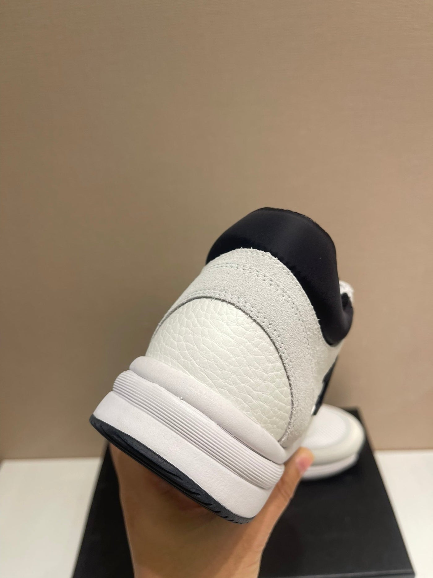 CC Sneaker White Calfskin Grey Suede - Product Image 8