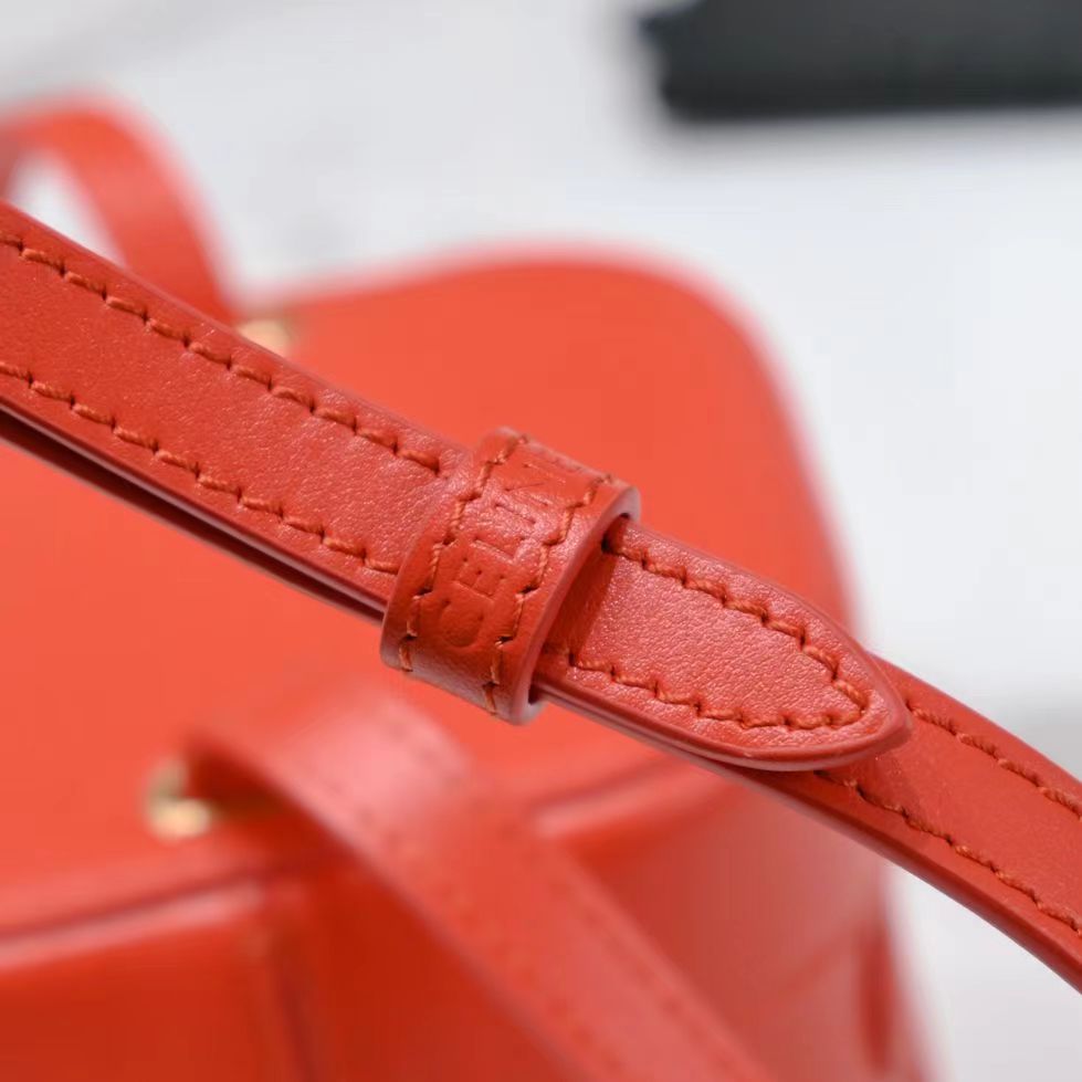 SQUARE BOX CROSSBODY BAG 11 FIRE ORANGE CALFSKIN - Product Image 9