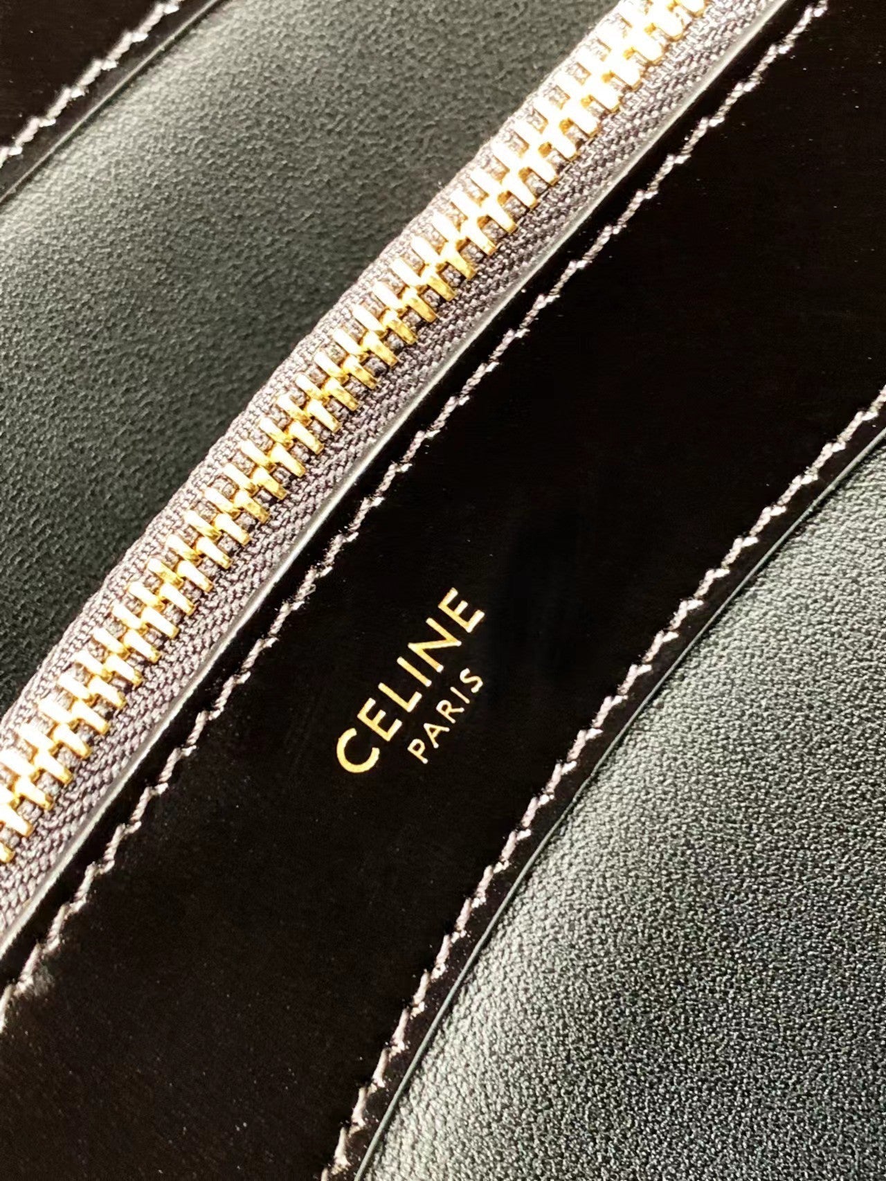 BUCKET TRIOMPHE 25 BLACK CALFSKIN BAG - Product Image 7
