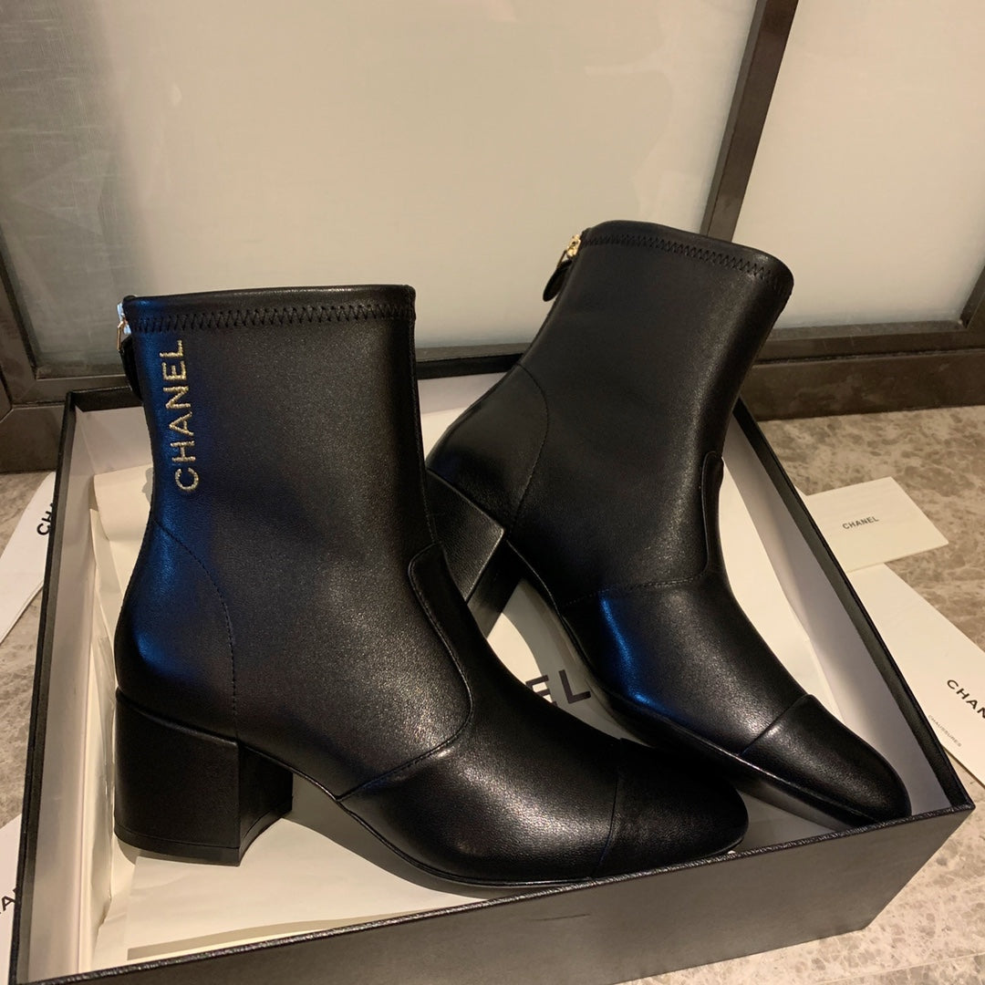 CC Short Boots 50mm In Black Lambskin 940078 - Product Image 7